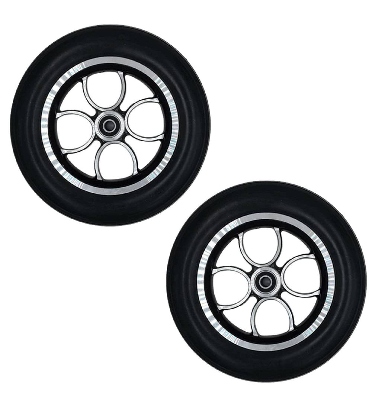 Wheelchair Front Wheel Solid Wheelchair Front Wheels Professional Wheelchair Wheel Replacement Rubber Wheelchair Tyre Used for Rollators Walk 1 Pair - Buy Online on SooperMarket.com