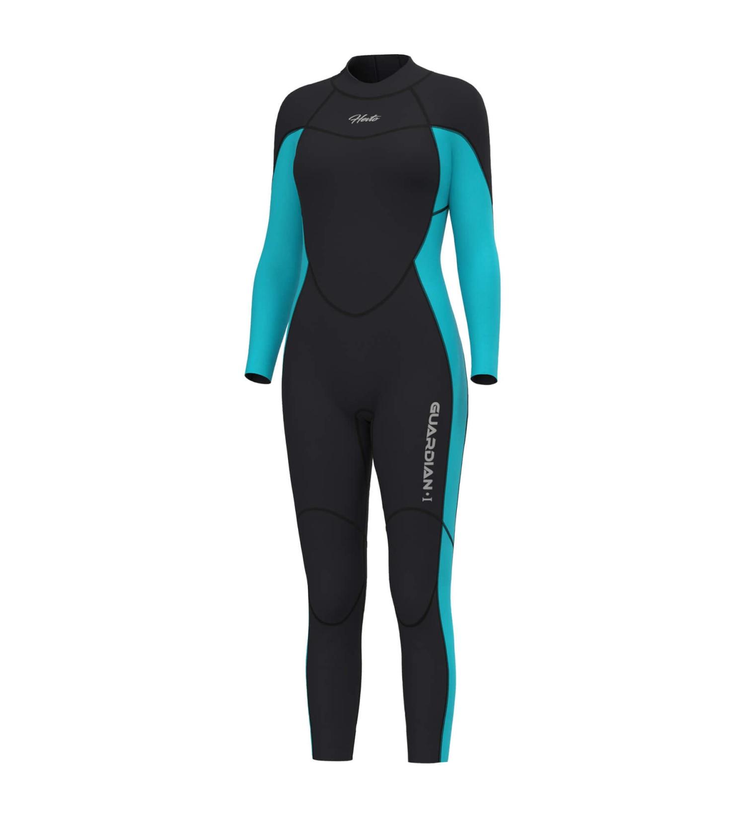 Hevto Women Wetsuit 3/2mm Neoprene Full Suit - Blue, Medium | Stay Warm in Cold Water | Ideal for Surfing, Swimming, Diving, SUP - Buy Online on SooperMarket.com