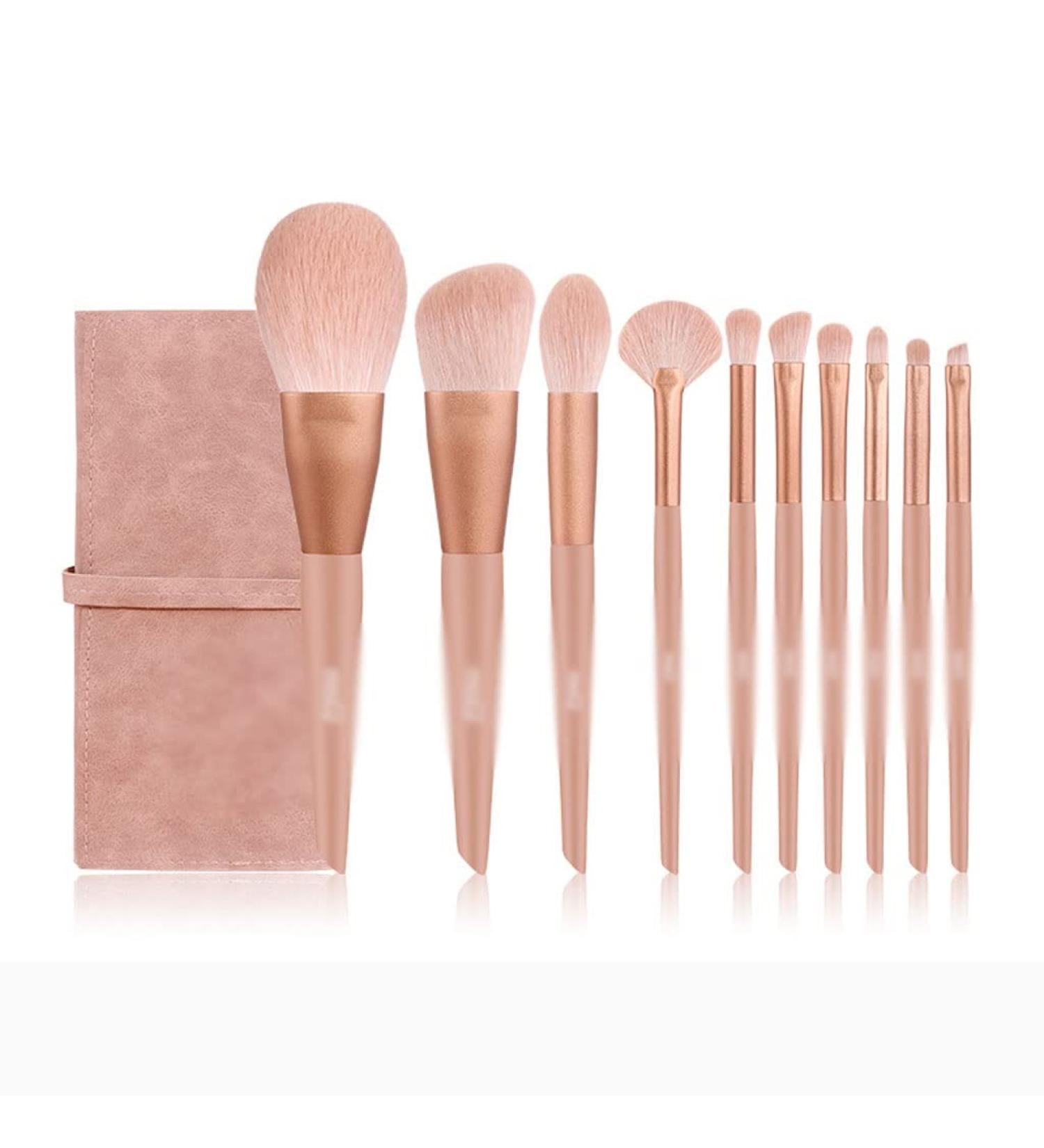 DFHBFG 10-Piece Makeup Brush Set | Full Set for Blush Powder & Eye Shadow | Perfect for Flawless Application | International Shipping Available - Buy Online on SooperMarket.com