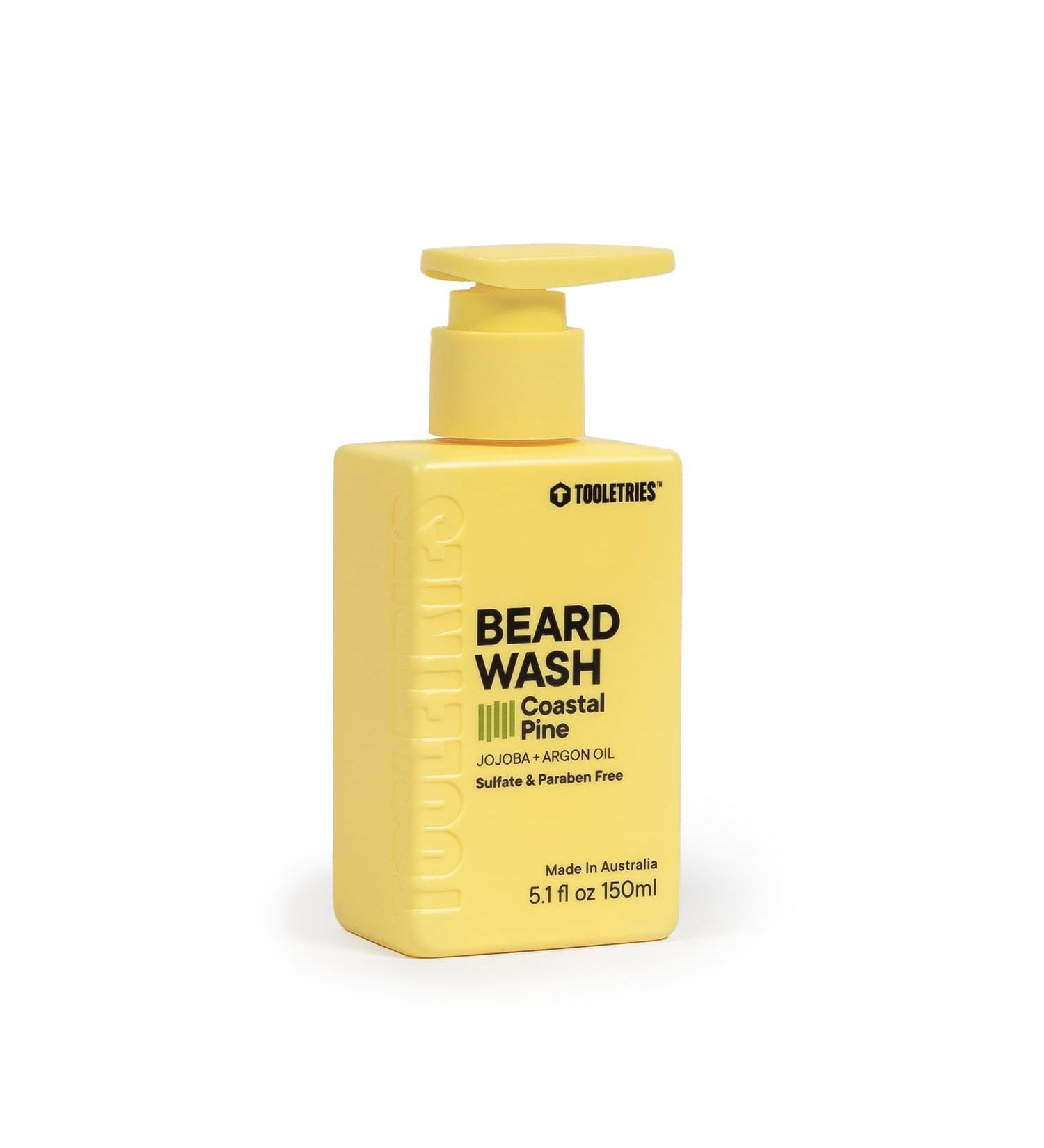 Tooletries Hydrating Men's Beard Wash - Coastal Pine Scent | Sulfate & Paraben Free | Moisturizing with Jojoba & Argan Oil - 5.1 fl oz - Buy Online on SooperMarket.com