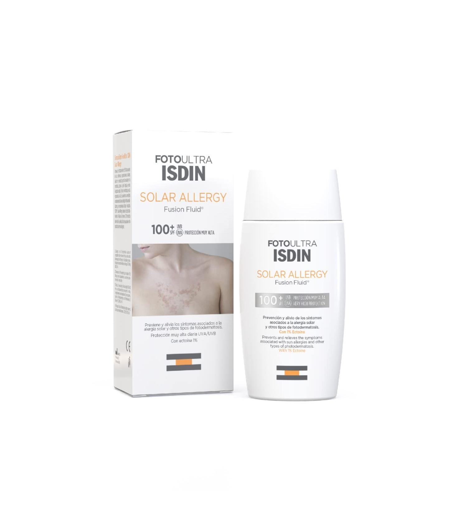 ISDIN Foto Ultra Solar Allergy SPF 100+ - 50ml | Best Sunscreen for Sensitive Skin - International Shipping Available - Buy Online on SooperMarket.com