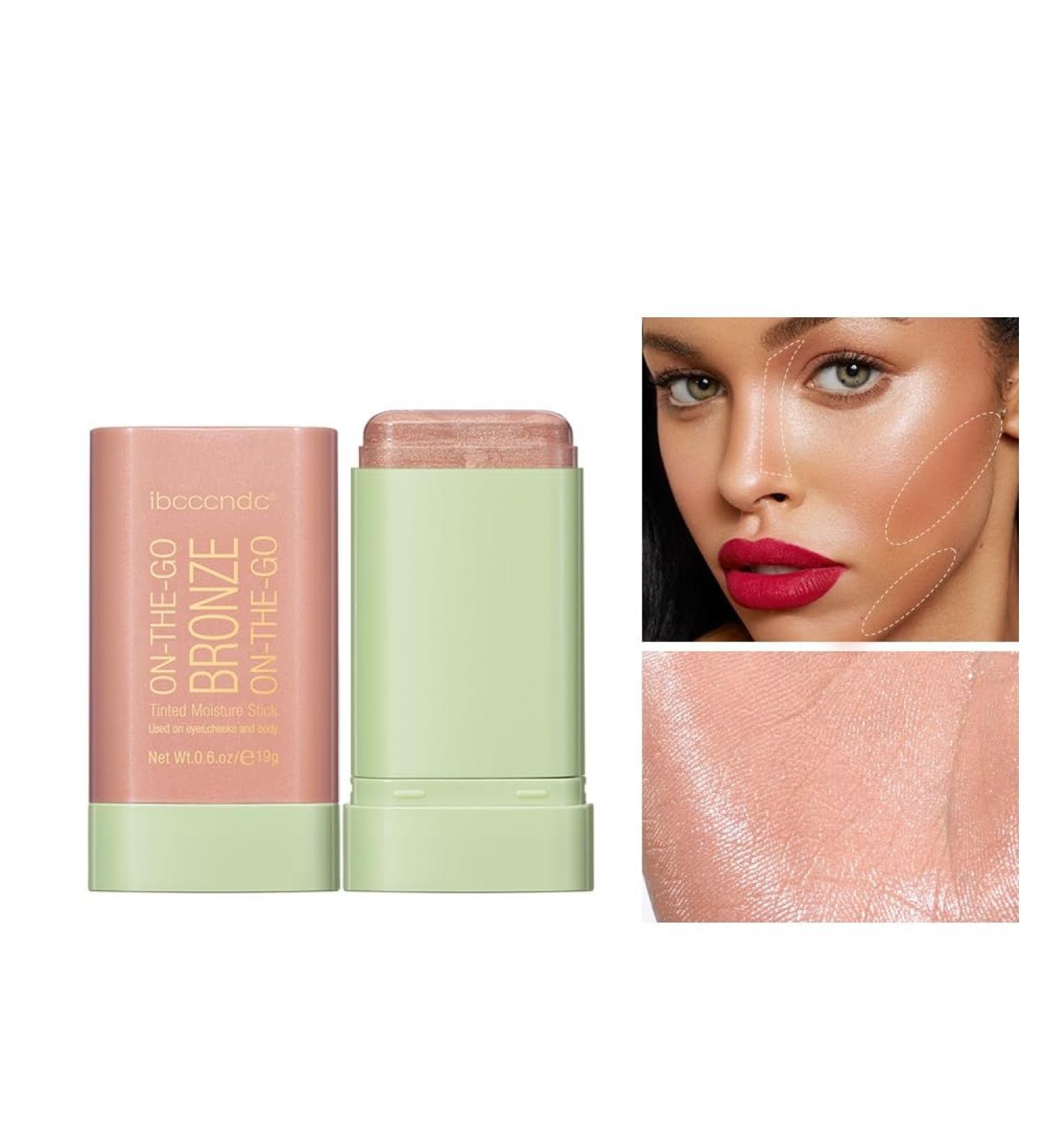 Buy Multi-Use Tied Moisture Bronze Stick - Versatile Cream Blush Contour & Highlighter | Soft Glow Makeup (1g) - Buy Online on SooperMarket.com