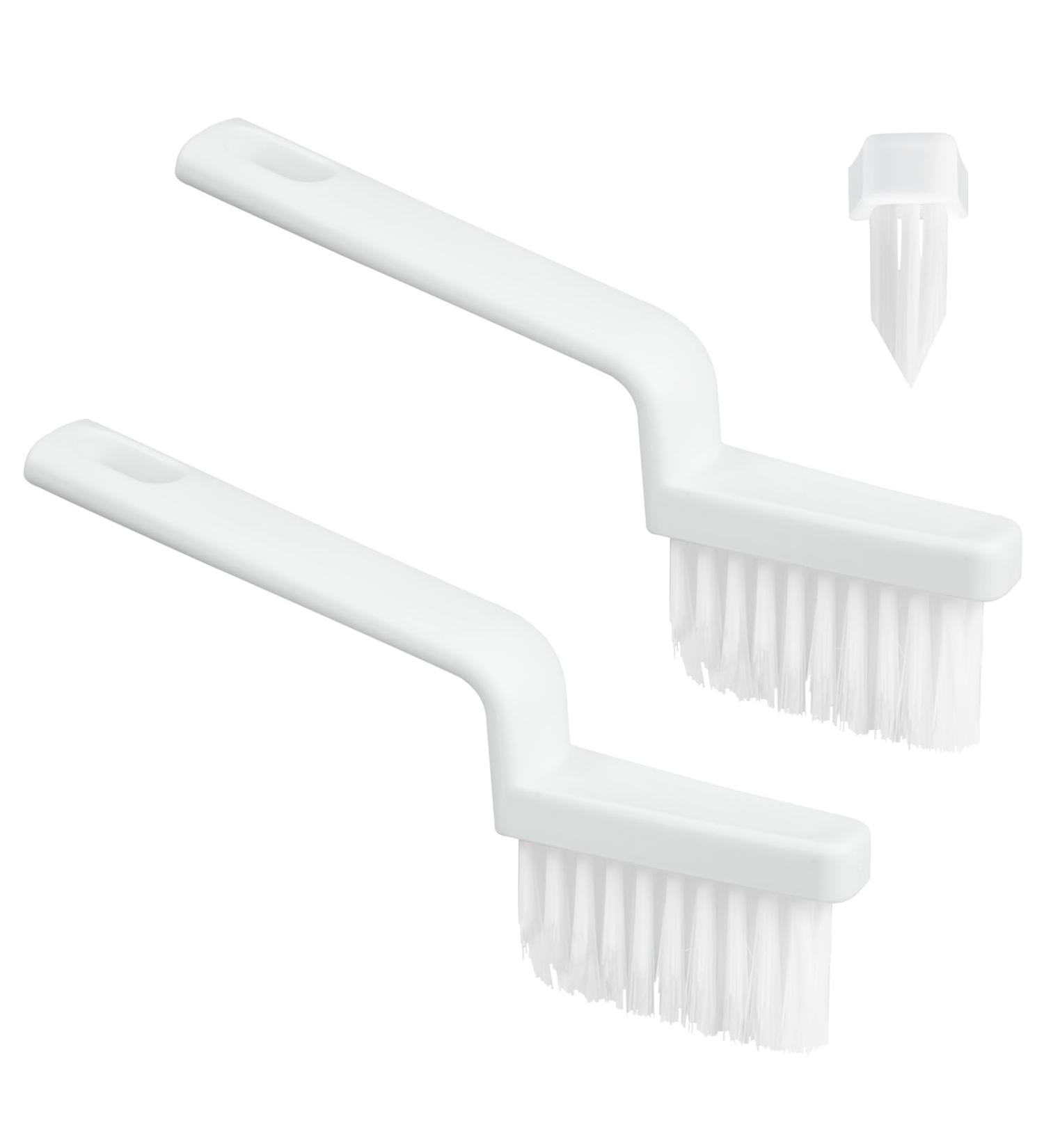 2pcs V Shaped Grout Cleaner Brush Handheld Stiff Bristle Crevice Cleaning Brush Multifunctional Shower Scrub Tool for Tile Floors Tracks Door Slot Bathroom Kitchen - Buy Online on SooperMarket.com
