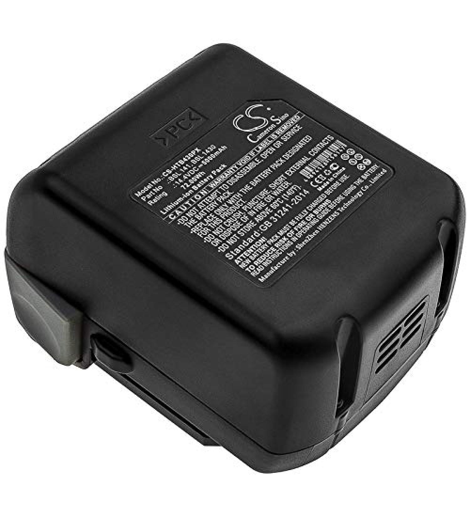 14.4V High-Performance Replacement Battery for G 14DSL & WH 14DBAL | 5000mAh Compatible with 329083 BSL 1415 & More - International Shipping Available - Buy Online on SooperMarket.com
