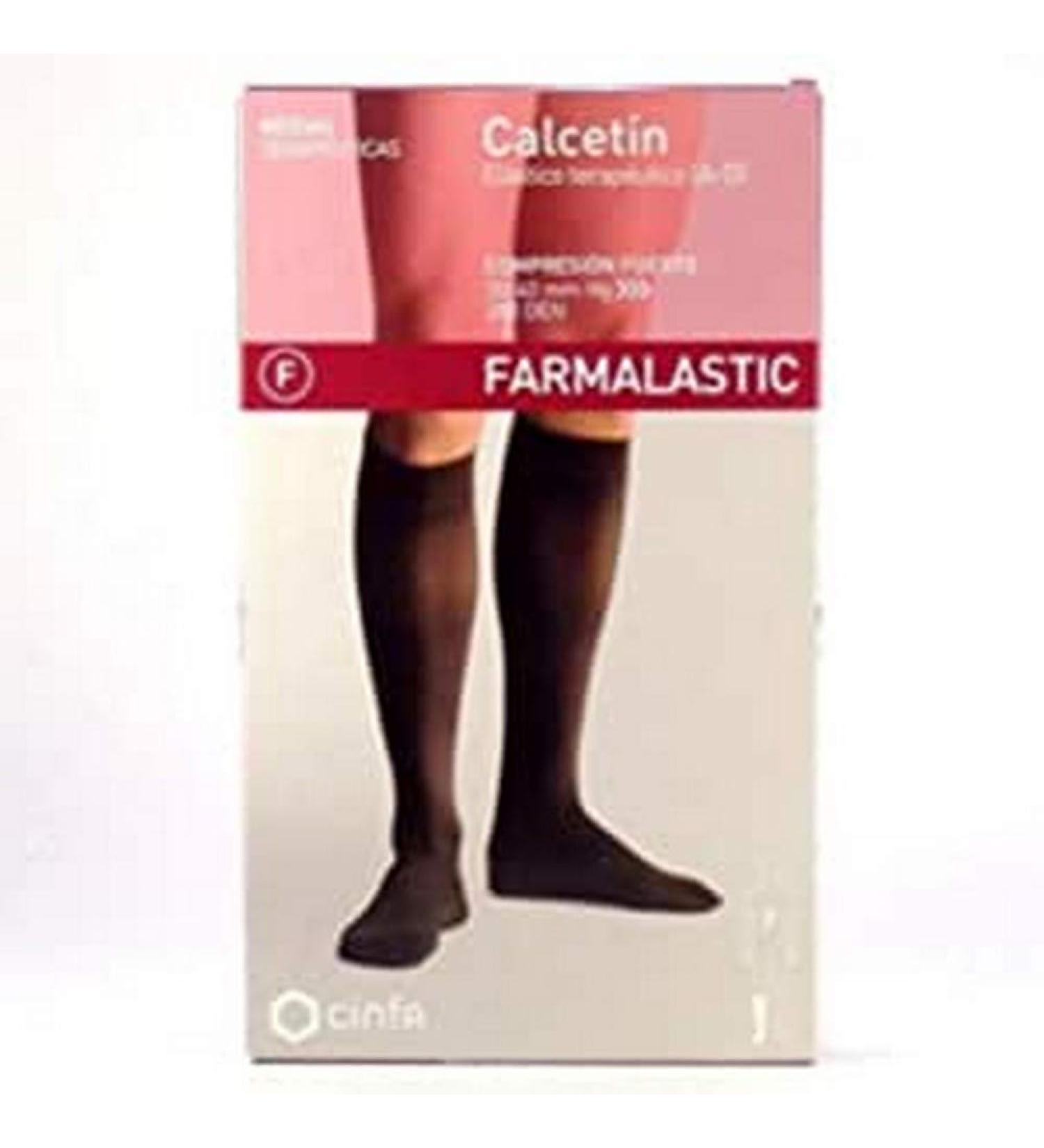 Calcetin Farmalastic fte Negro ex
