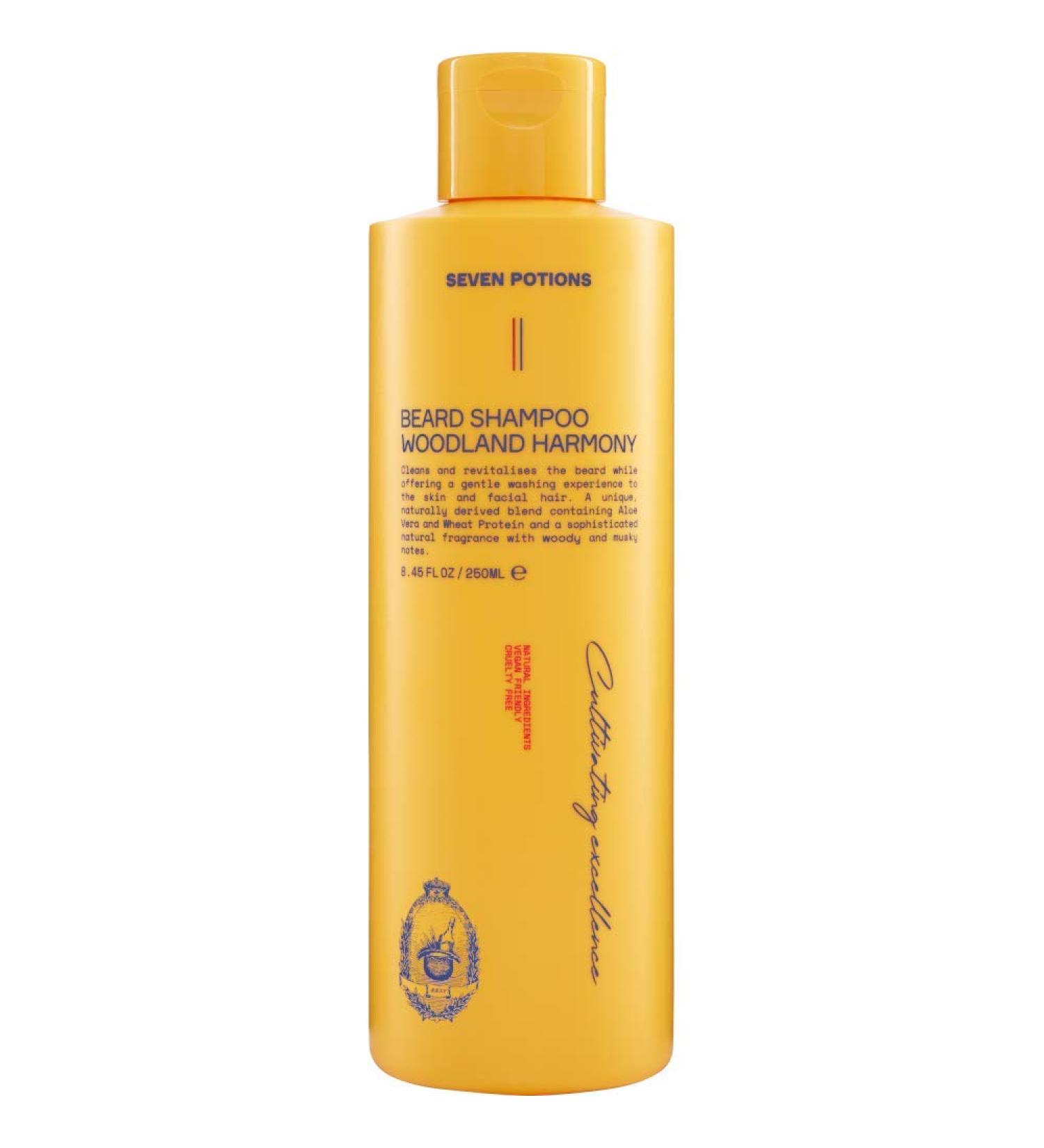 Seven Potation Bartshampoo for Men | Gentle Vegan Beard Cleanser - No Itching 250ml | Woodland Harmony - Buy Online on SooperMarket.com