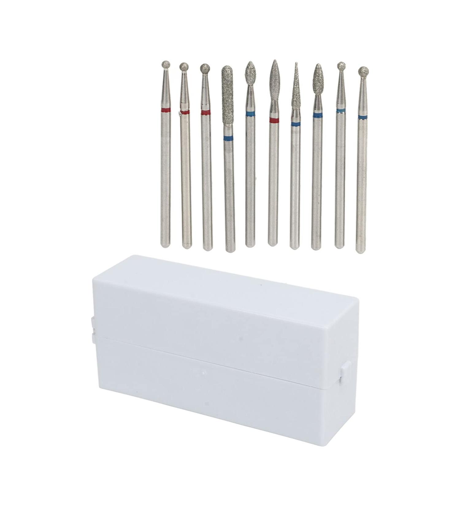 Nail Drill Bits Set 30 Holes Stainless Steel Grinding Cuticle Drill Bit for Nail Polishing Nail Care - Buy Online on SooperMarket.com