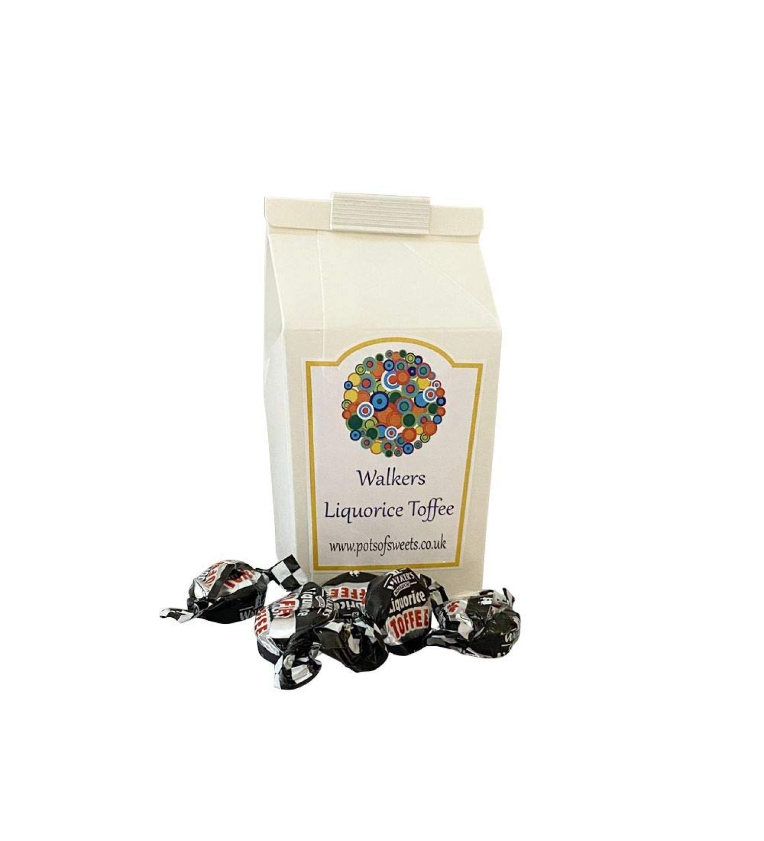 Personalized Customise with Your Own Message or Image 250g Carton of Individually Wrapped Walkers Liquorice Toffees - Buy Online on SooperMarket.com