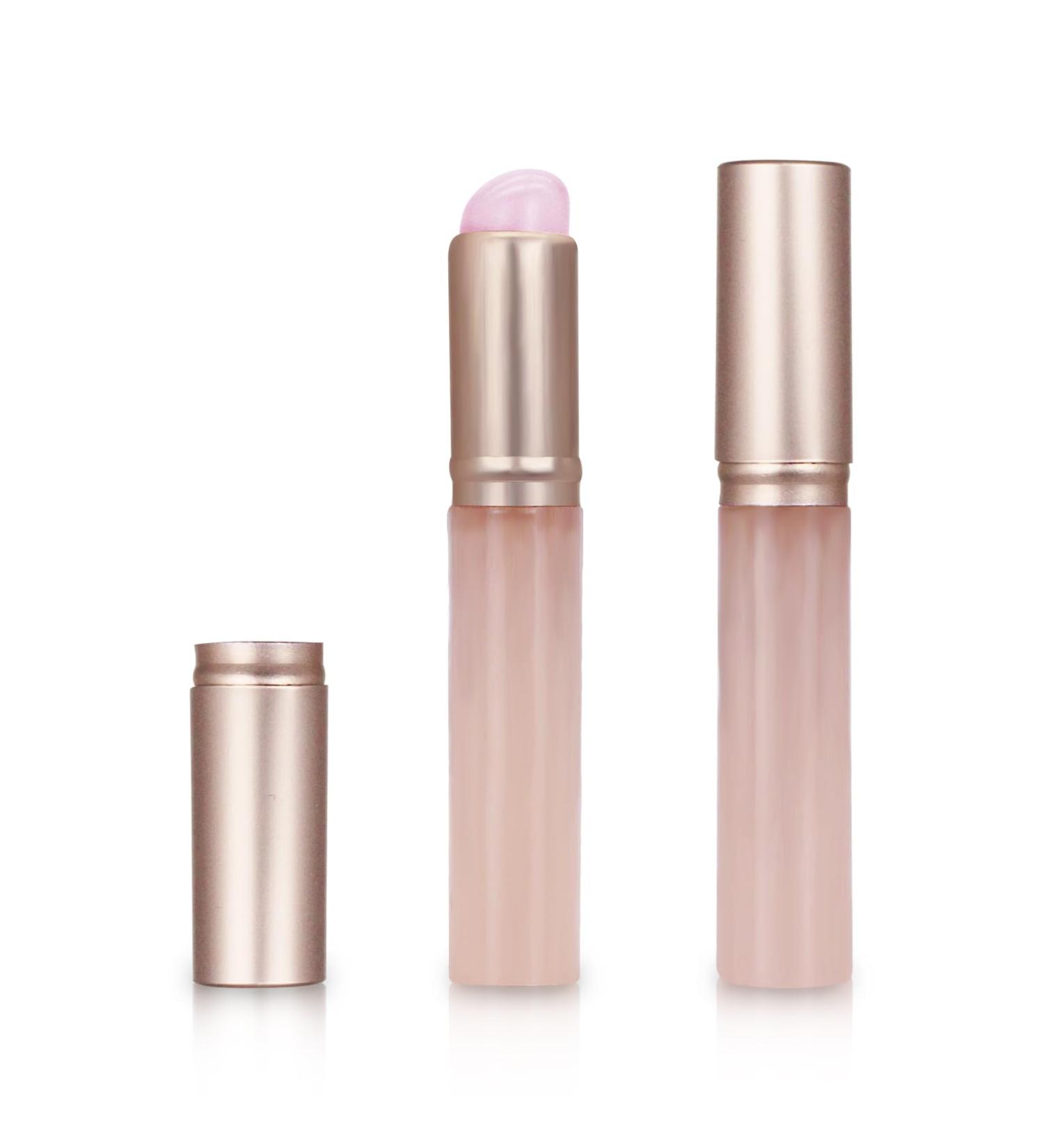 Silicone Lip Brush with Cover - Reusable Round Head Portable Brush for Lip Balm & Concealer - Perfect Gift for Her (Pink - Buy Online on SooperMarket.com