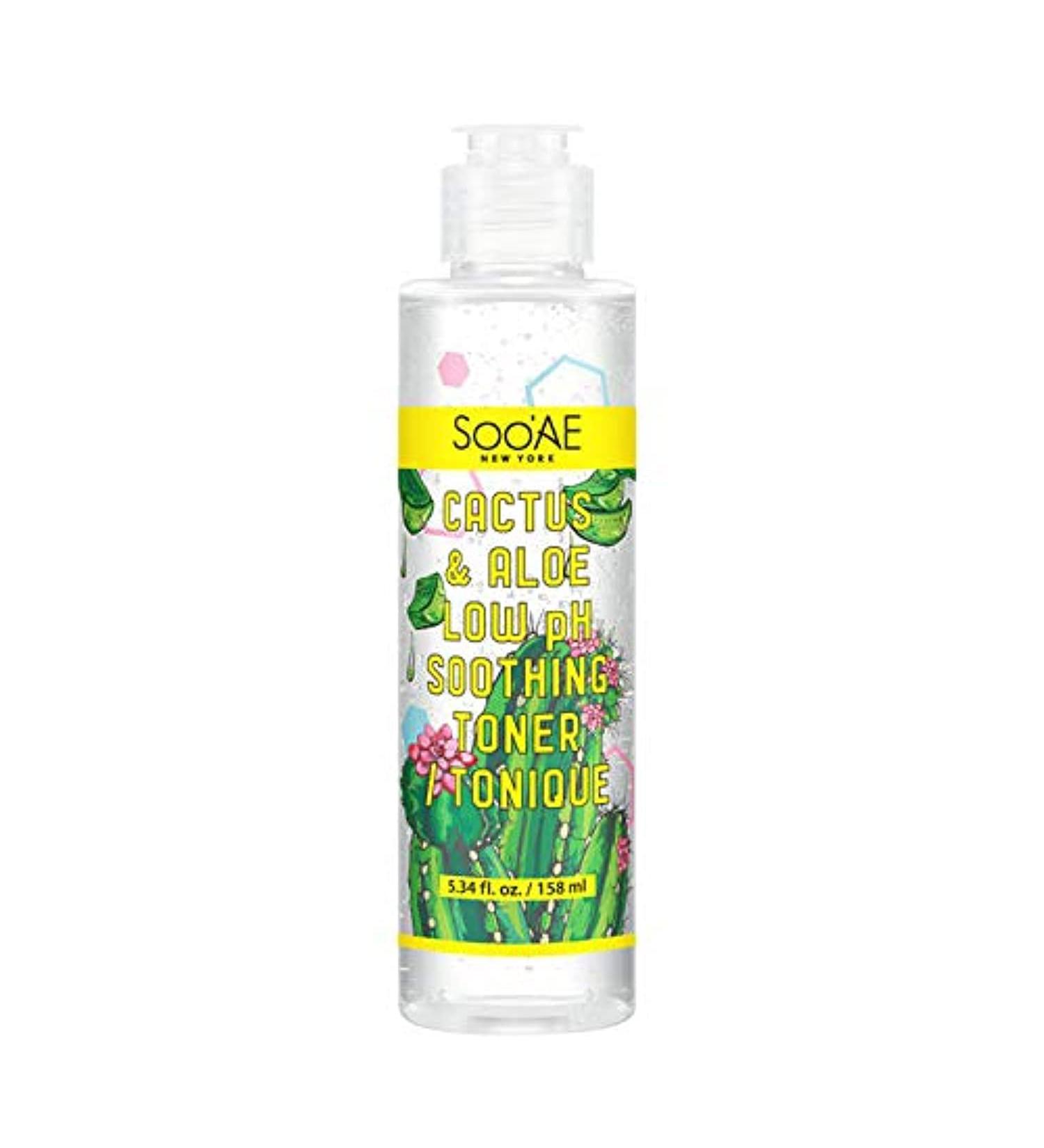 Soo AE Cactus & Aloe Low pH Soothing Toner | Hydrating Alcohol-Free Toner for Oily Sensitive Skin | Essence Toner for Men & Women - 100% International Shipping - Buy Online on SooperMarket.com