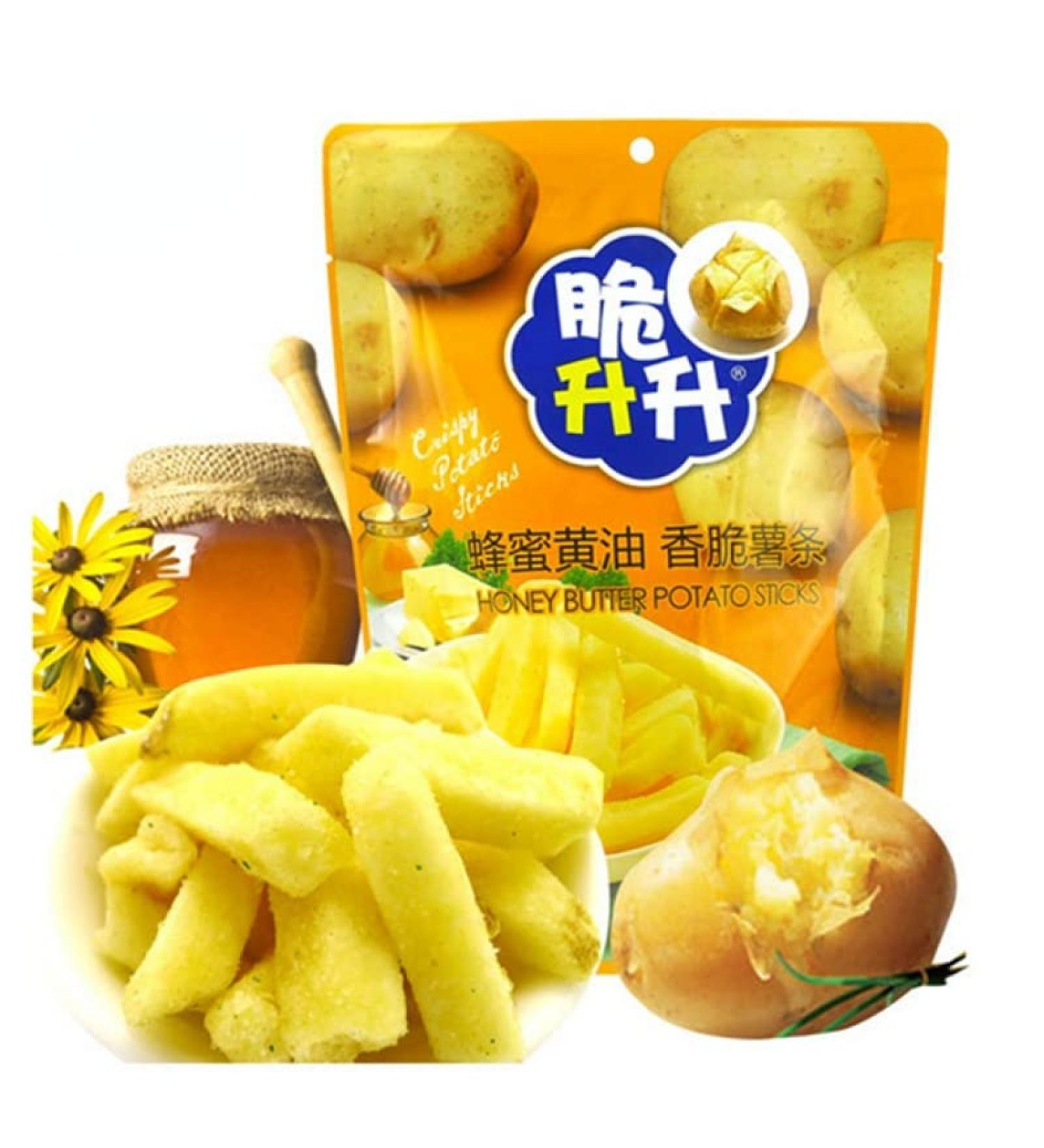 Crispy French Fries Potato Chip Snack Pack Protein Potato Fries Variety Flavor Gluten Free Potato Chips 40g/Bag Tasty and Delicious Non-GMO Chinese Specialties (Honey Butter Flavor 8bags) Honey Butter Flavor 8bags - Buy Online on SooperMarket.com