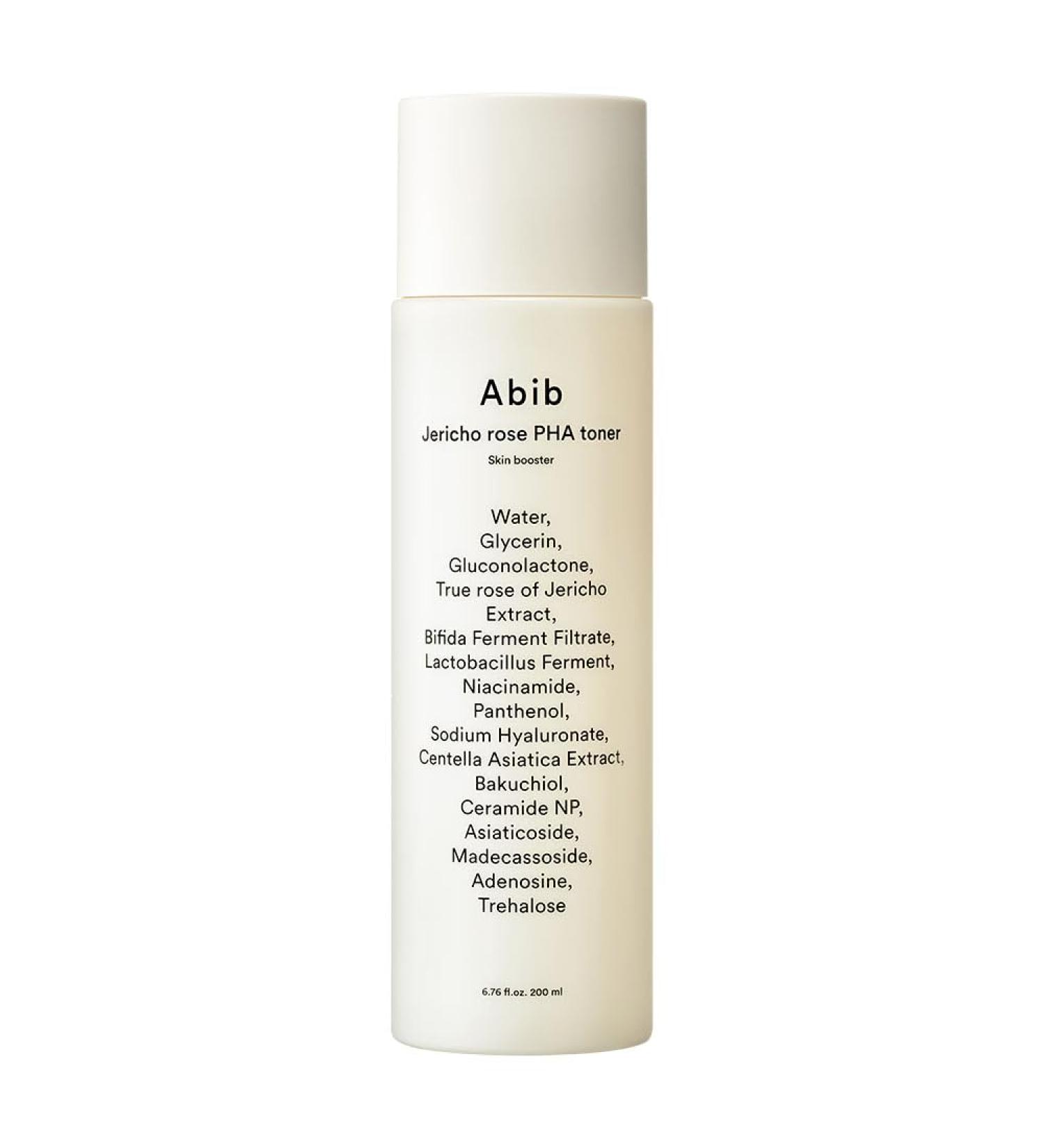 Abib Jericho Rose PHA Toner - Hydrating & Firming Korean Skincare 200ml | Vegan Peptides Bifida & Bakuchiol - Buy Online on SooperMarket.com