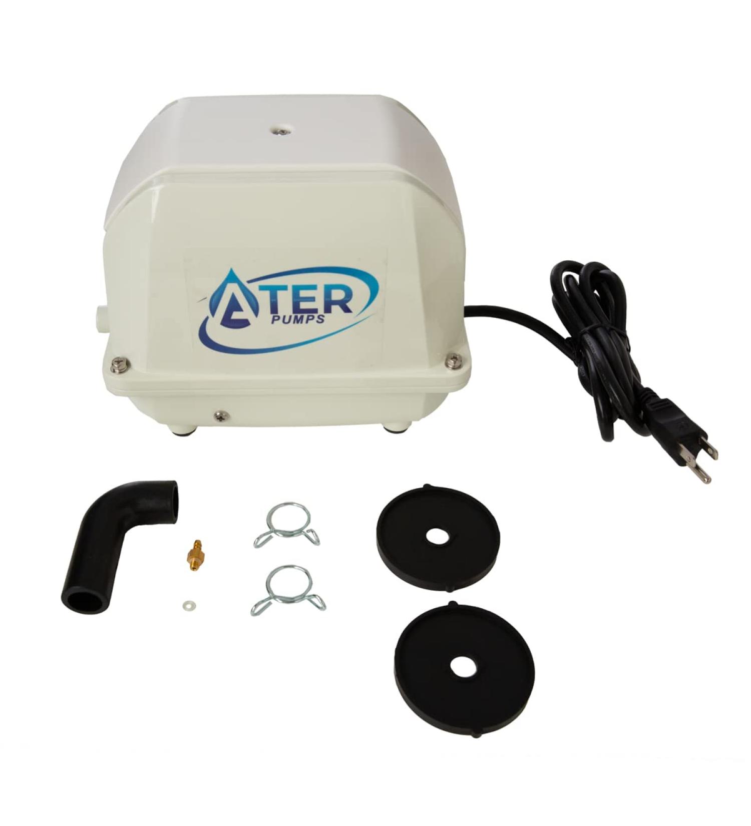 Ater JAM-80 Septic Aerator Air Pump - 500-600 gpd, 1/2 Acre Pond Aeration - Buy Online on SooperMarket.com