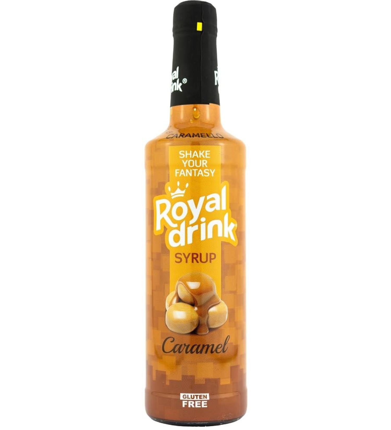 Royal Drink - Caramel Syrup 700ml - For Coffee & Cocktails | Gluten Free | Made in Italy - Buy Online on SooperMarket.com
