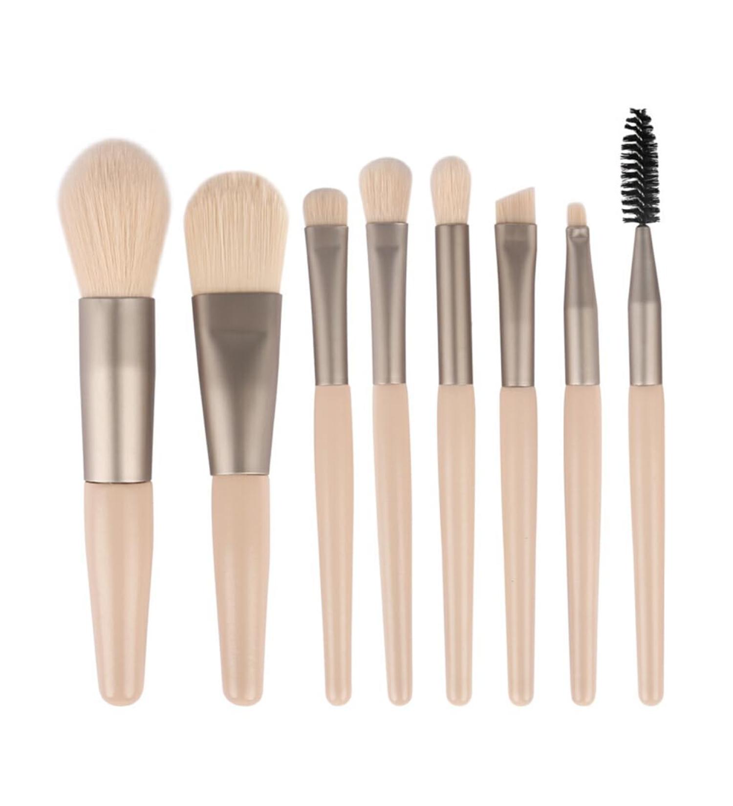 Dajidafu 8 Pieces Portable Makeup Brushes Waterproof Storage Bag Powder Foundation Make Up Kit Brush Cosmetics Supplies White Type 2 White Type 2 - Buy Online on SooperMarket.com