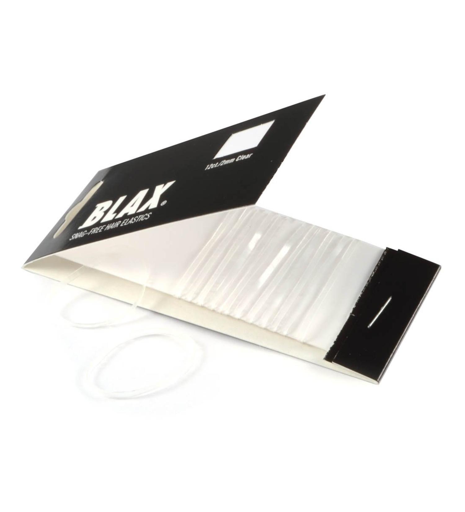 BLAX Clear Snag-Free Hair Elastics - 12ct - 2mm