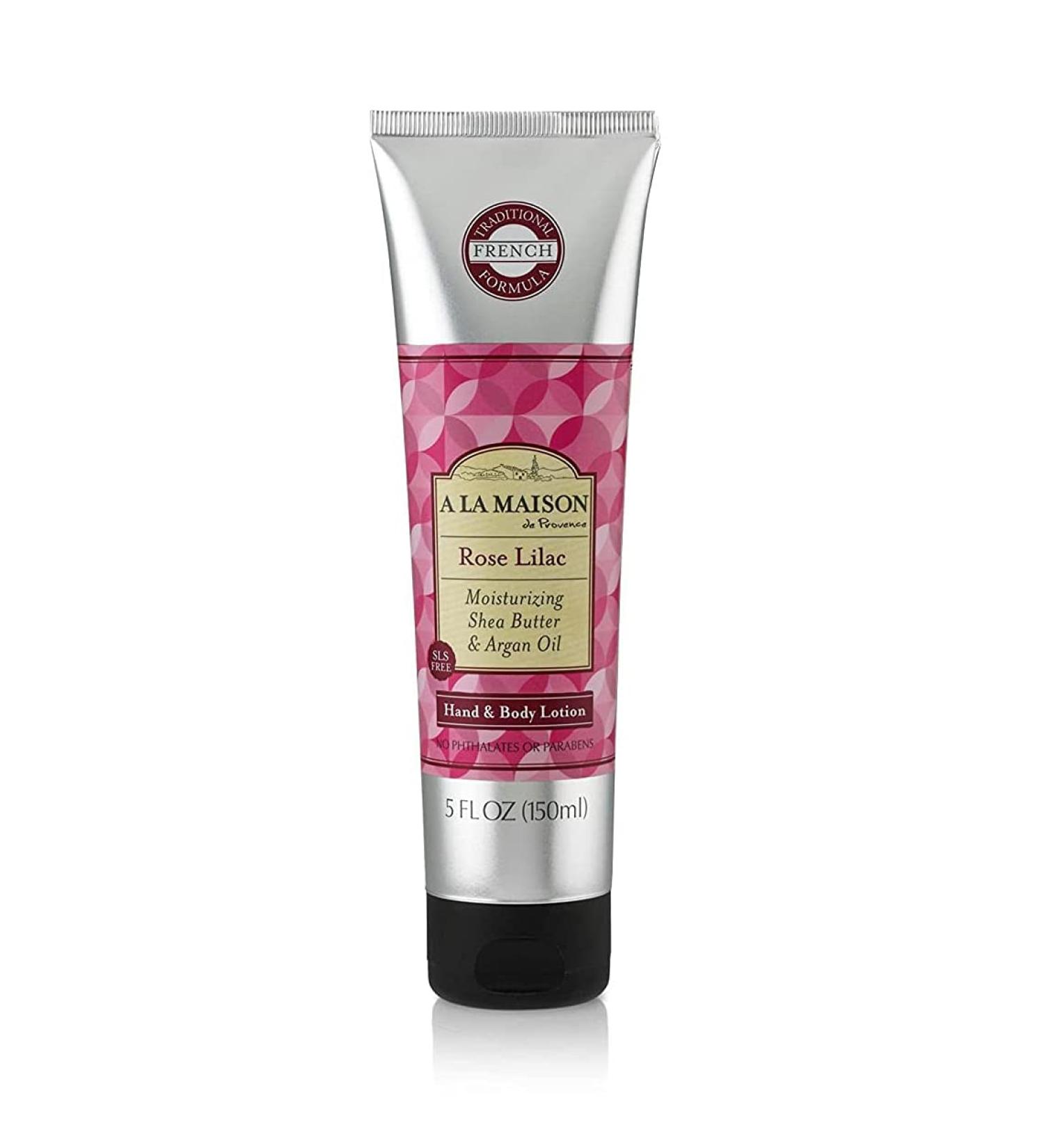 A LA MAISON De Provence Hand and Body Lotion with Argan Oil and Shea Butter | Rose Lilac Scent 5 Oz | Natural Moisturizer for Dry Skin - Buy Online on SooperMarket.com