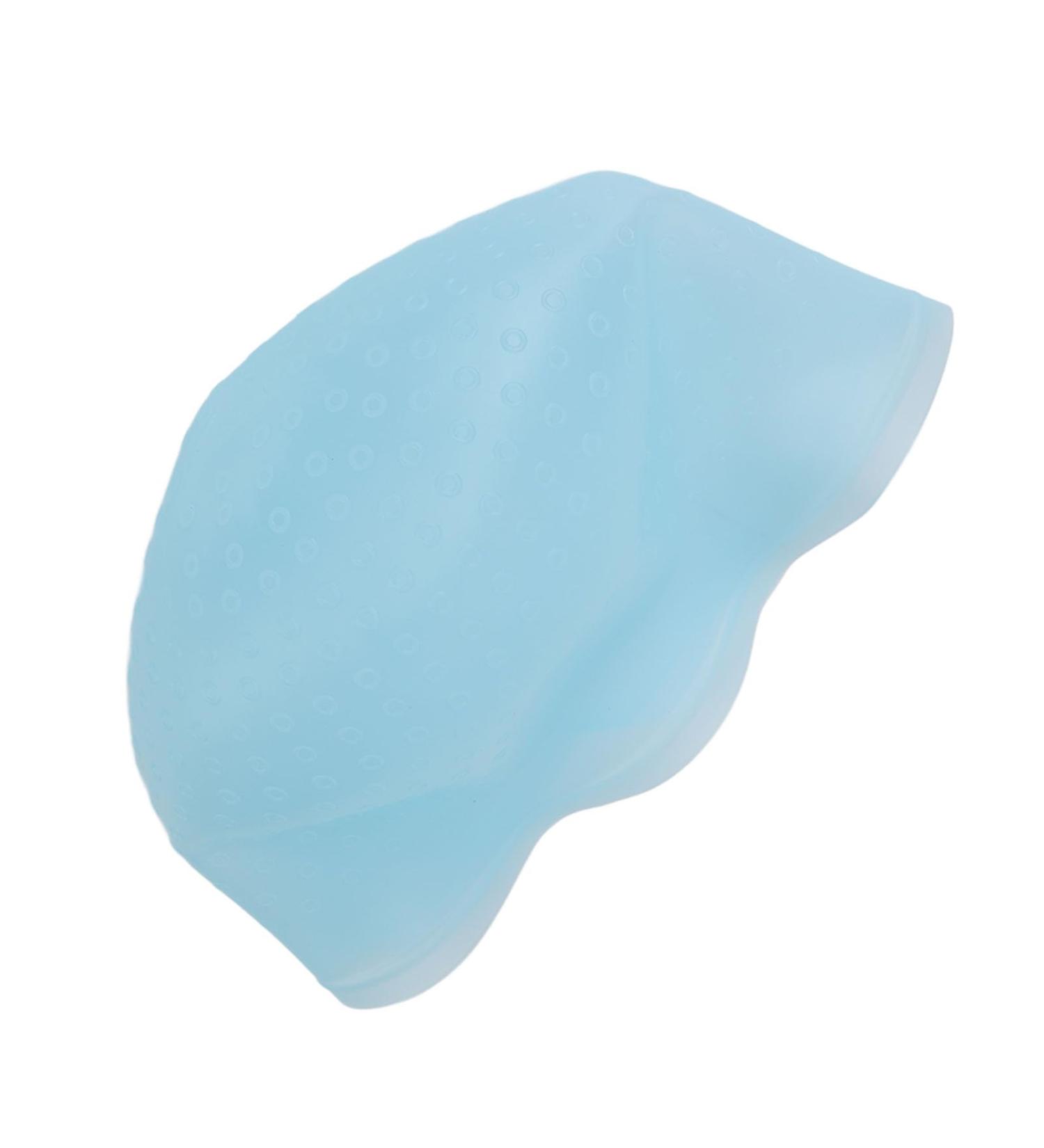 Hair Dye Cap Silicone Hair Highlighting Cap Punching Reusable Convenient Use with Hook Needle for Hair Salon (Blue) - Buy Online on SooperMarket.com