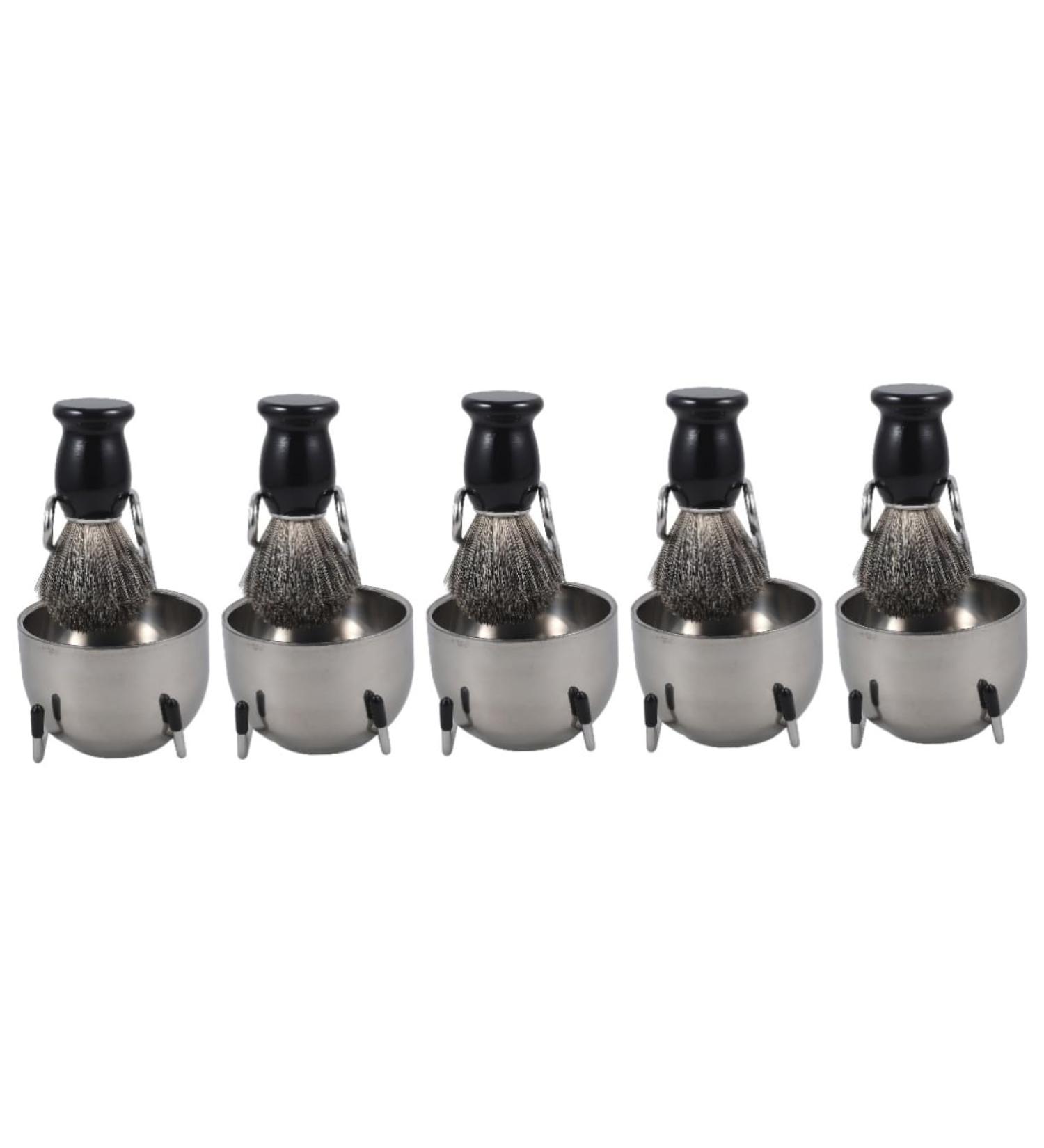Premium 5 Sets Beard Brush Set - Complete Beard Care & Shaving Accessories for Men | Shaving Kit with Metal Cup & Multi-use Brushes - Buy Online on SooperMarket.com