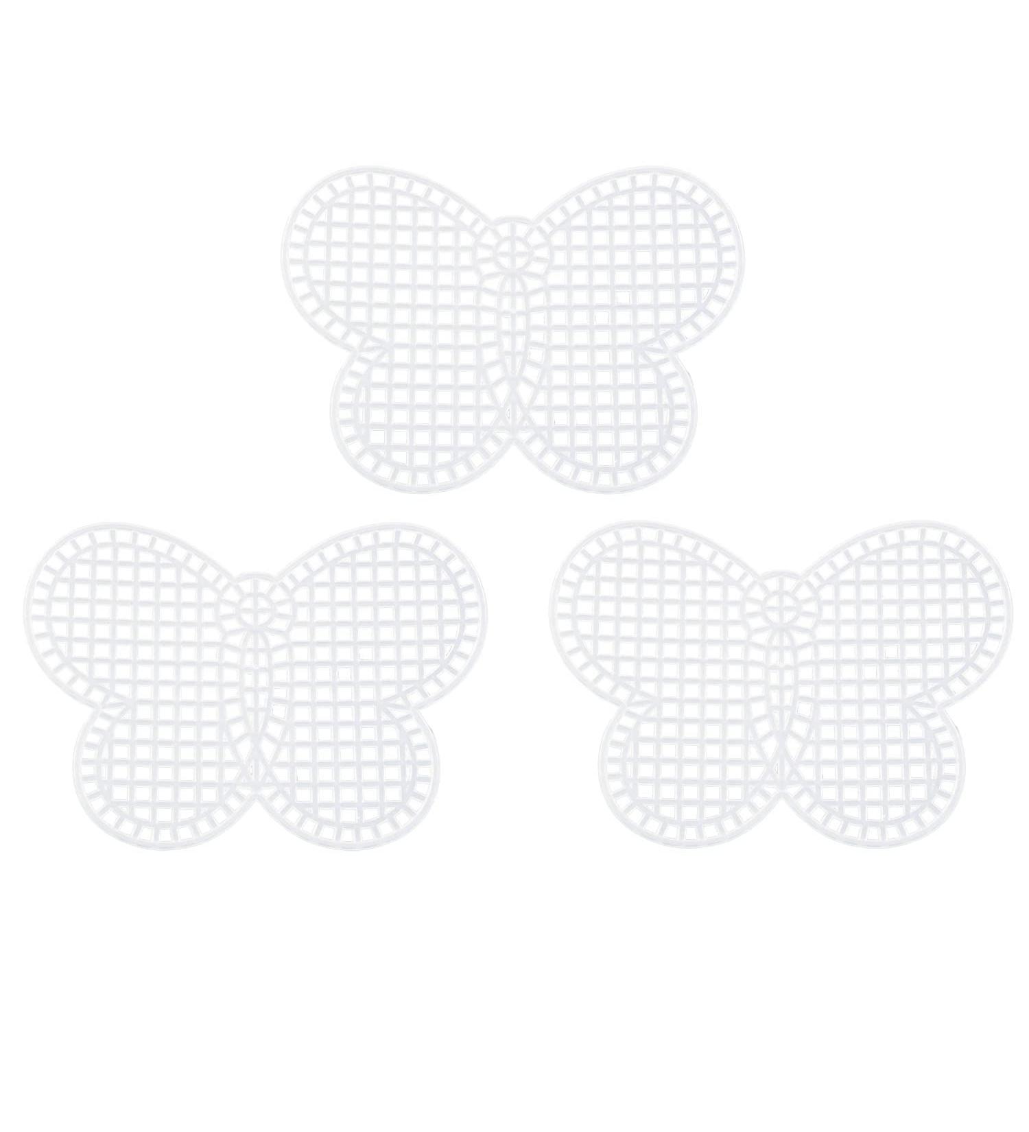 JCBIZ 10pcs Plastic Mesh Canvas for Cross Stitch & Knitted Projects - Butterfly Design - Buy Online on SooperMarket.com