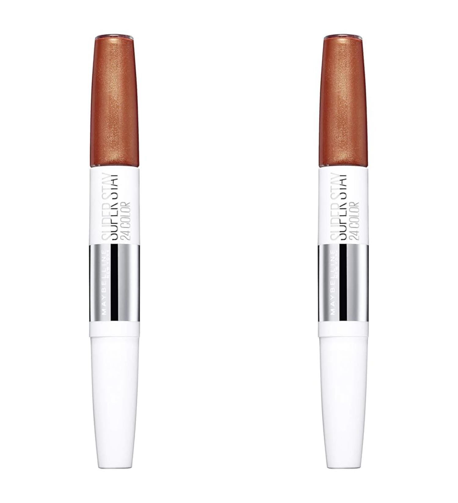 Buy Maybelline New York Super Stay 24H Liquid Lipstick No. 444 Cosmic Coral | Long-Lasting & International Shipping | 5G (Pack of 2) - Buy Online on SooperMarket.com
