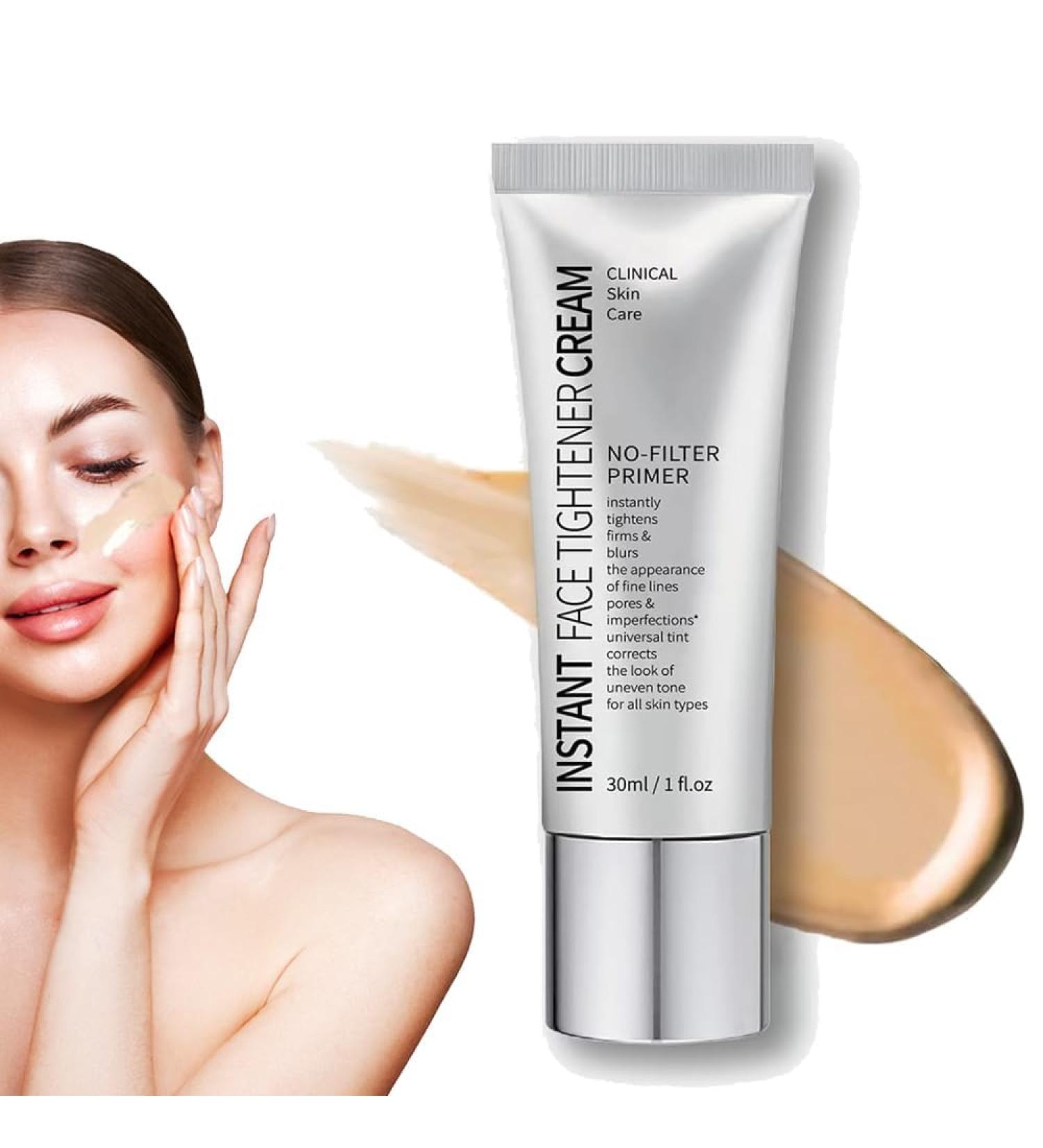 Face Tightener No-Filter Primer New Instant Face Tightener No-Filter Primer Skin Tightener Primer Face Makeup instant face tightener cream for Face Before Makeup (1pcs) - Buy Online on SooperMarket.com