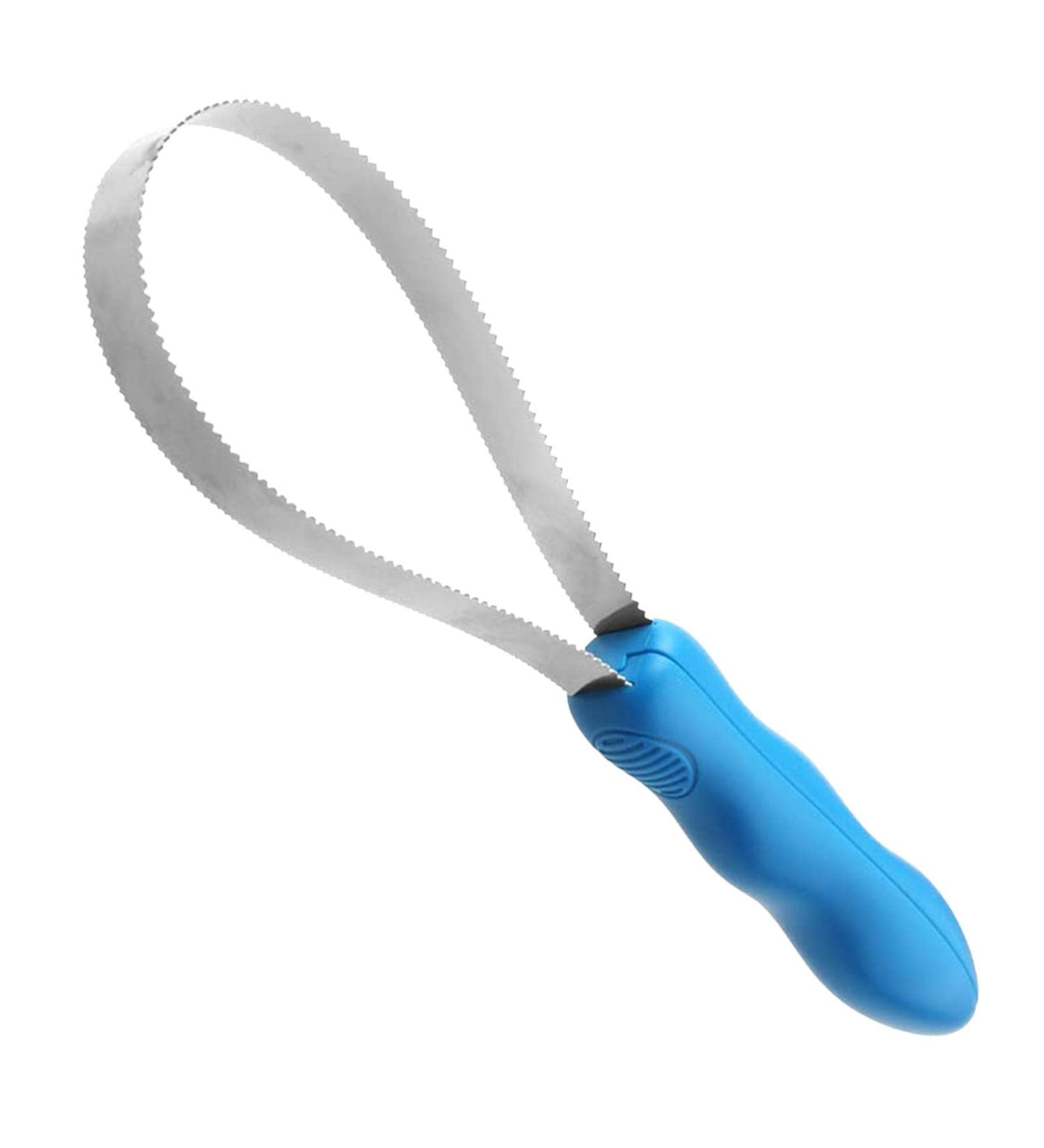 Maodom Shedding Blade - Double-Sided Metal Deshedding Tool for Pets | Comfortable Handle & Coarse/Fine Teeth for Effective Pet Care - Buy Online on SooperMarket.com