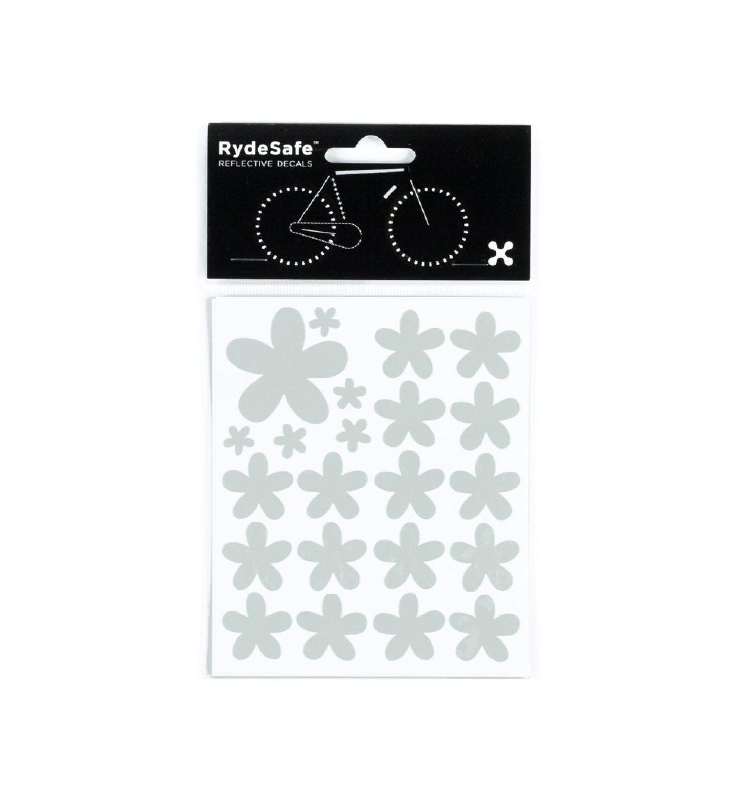 RydeSafe Reflective Decals - Flowers Kit White - Buy Online on SooperMarket.com