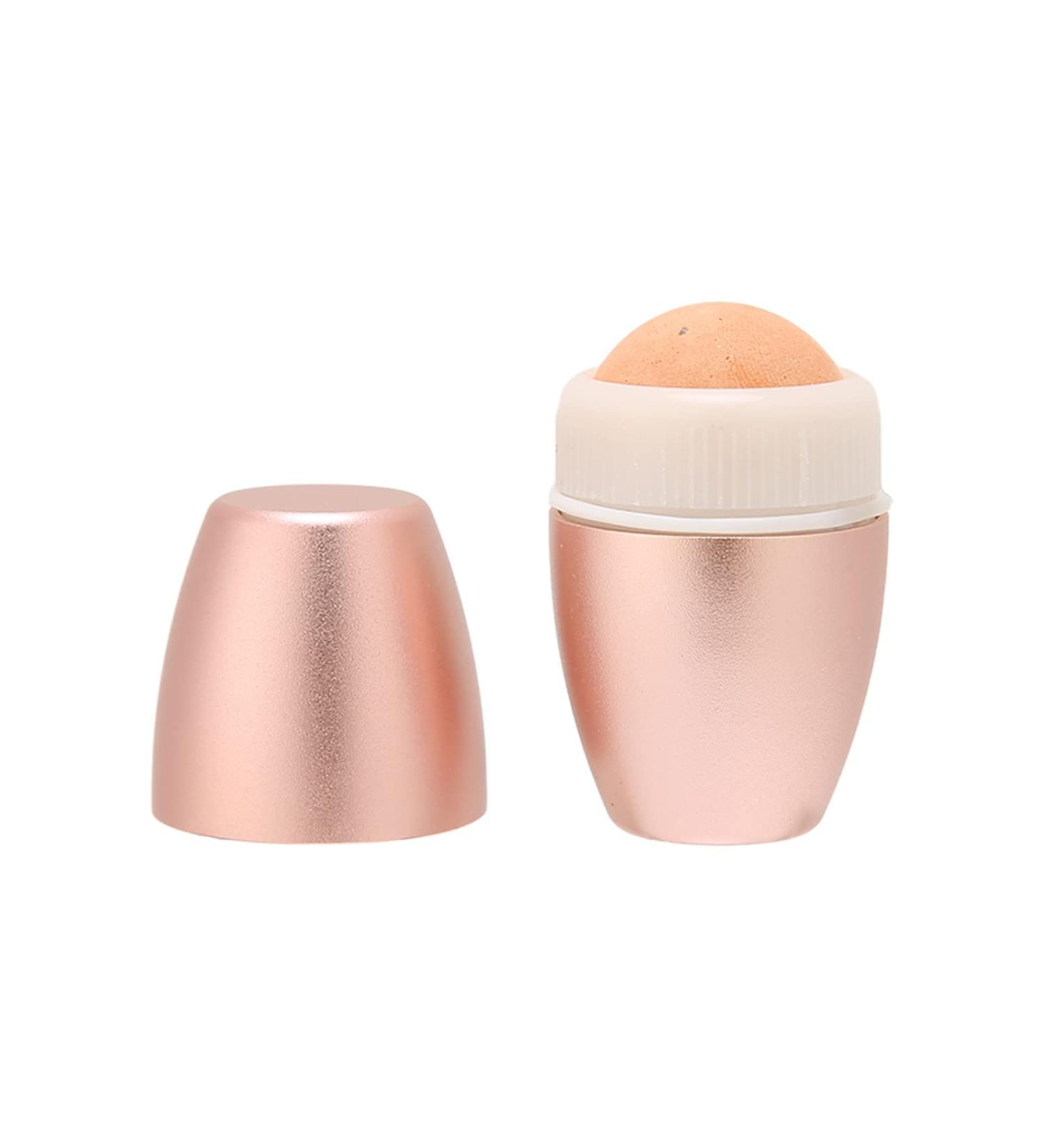 Oil Absorbing Volcanic Face Roller Pink Cute Oil Control Stone Facial Roller for Skin Massage Easy Using Facial Roller for Oily and Acne Prone Skin Mini Portable Facial Beauty Tool for Travel - Buy Online on SooperMarket.com