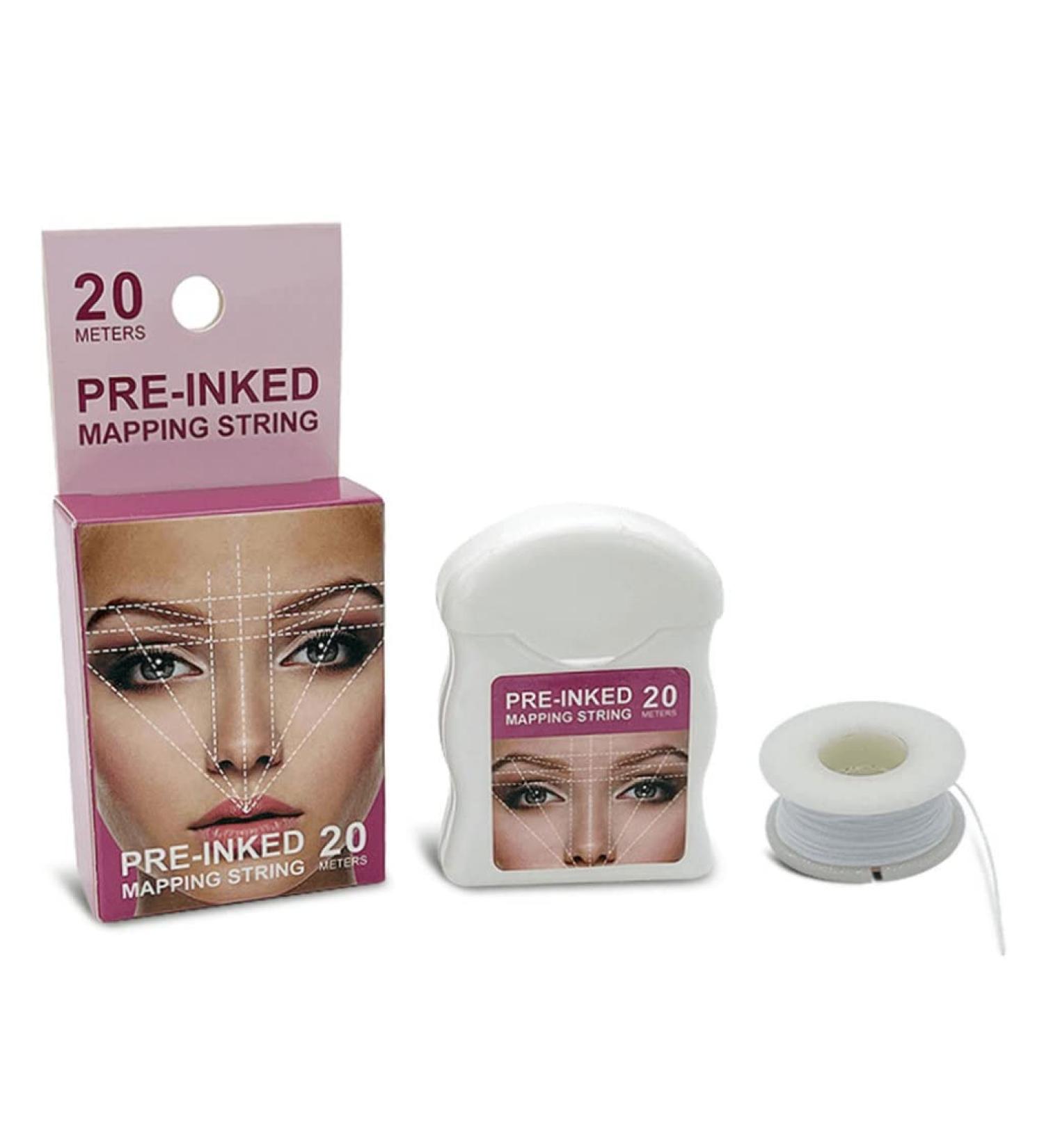 Eyebrow Mapping String Pre-Inked Mapping Brows String Microblading Mapping String Microblading Brows String Supplies White - Buy Online on SooperMarket.com