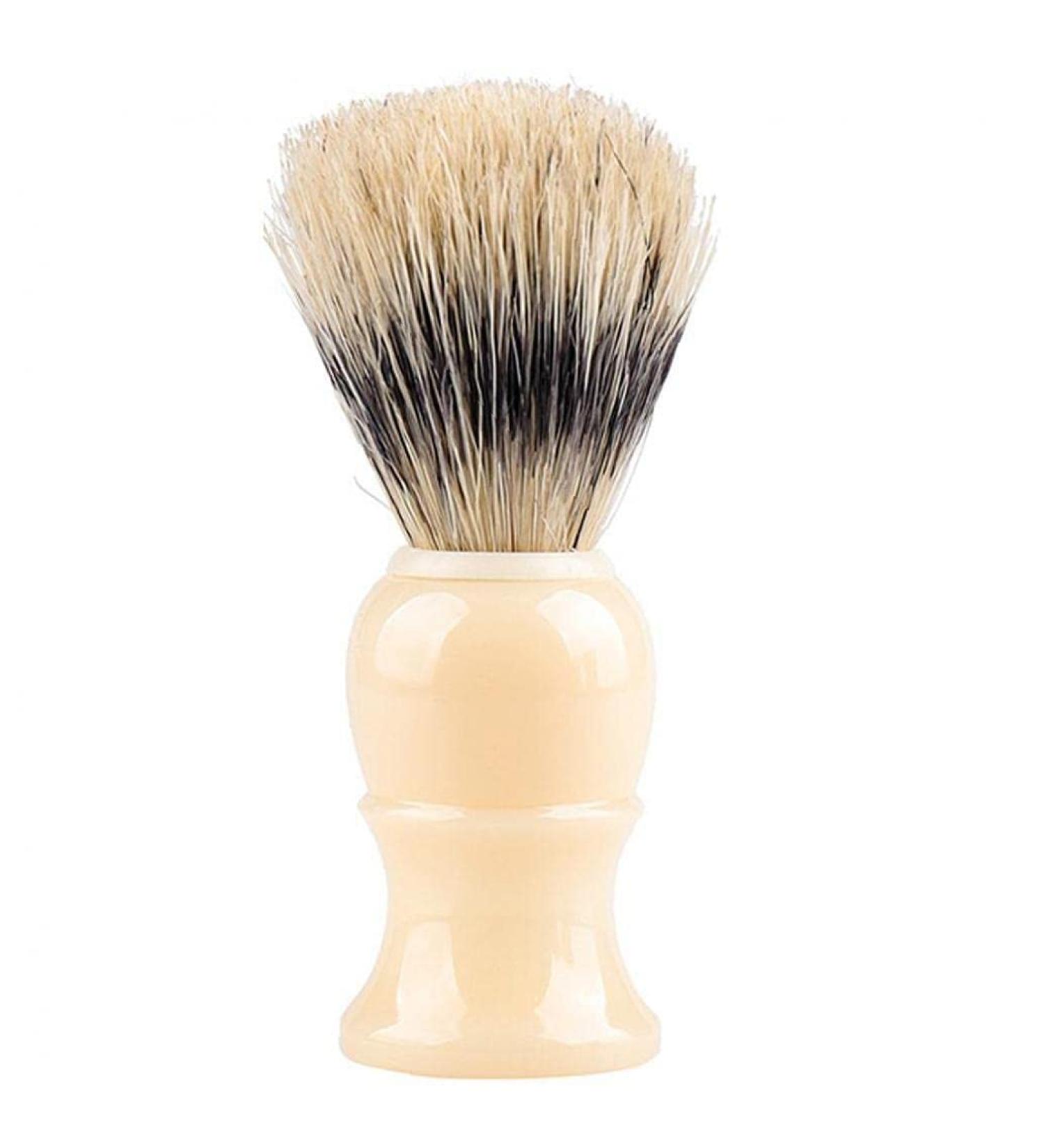 Hair Shaving Brush Handle Bristle Brush Neck-Loop-Brush-White-Beauty Care Nice and Professional - Buy Online on SooperMarket.com