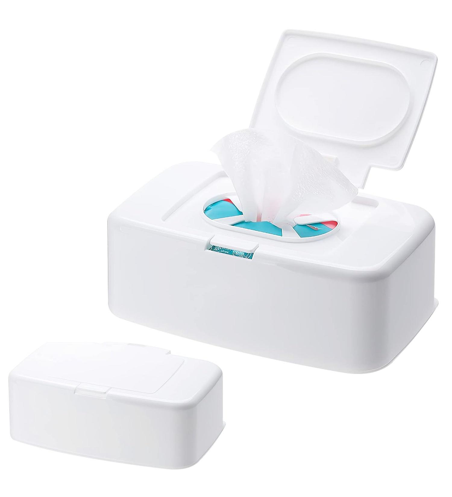 Funmo 2PCS Wet Wipes Dispenser Box - Keep Wipes Fresh at Home, Office, Car - White - Buy Online on SooperMarket.com