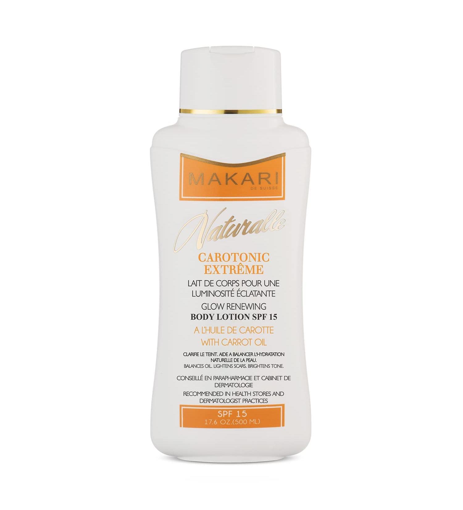 Makari Carotonic Extreme Body Lotion 17.6 oz - Fades Scars, Controls Oil, Brightens Skin - Buy Online on SooperMarket.com
