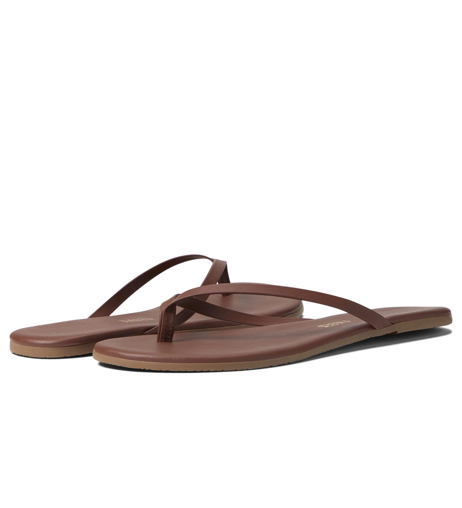 Tkees Women's Flip-Flop-Glitters Angel Wings Sandal 7 Cappuccino