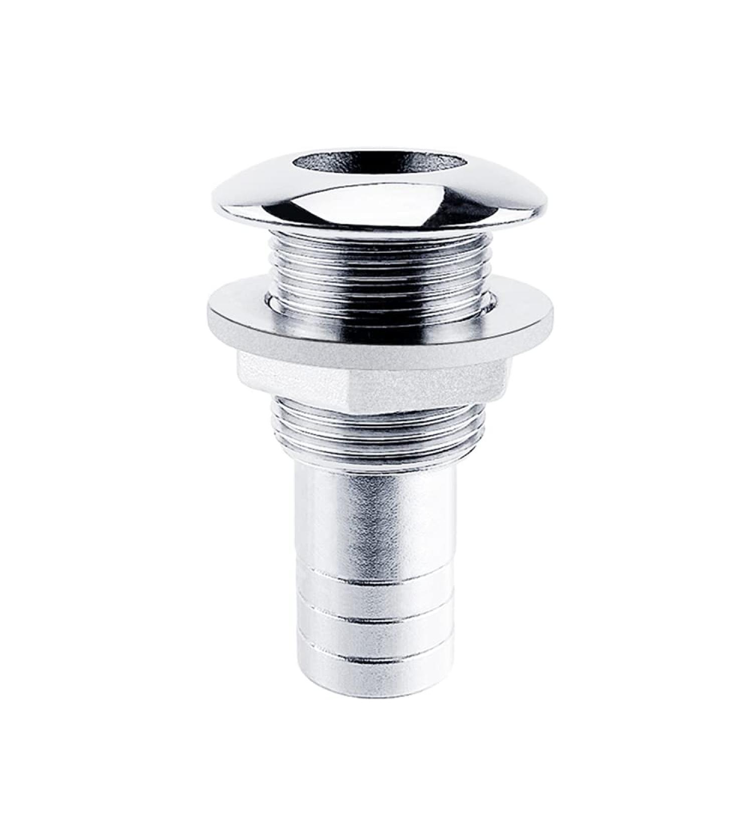 EEYAD 316 Stainless Steel Boat Thru-Hull Fitting Drain - 3/4 I.D. Hose Compatible - Buy Online on SooperMarket.com