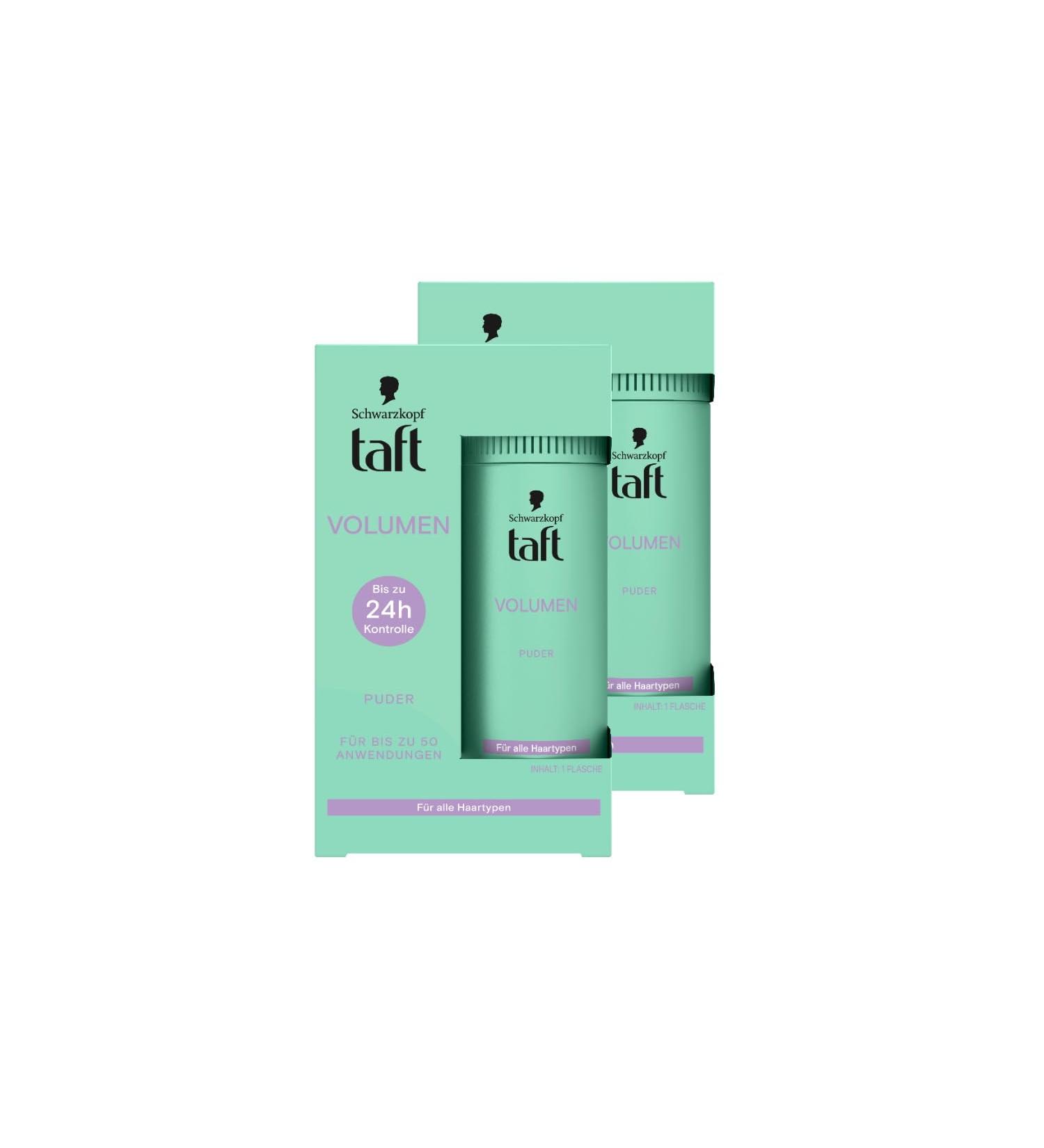 Schwarzkopf Taffel Hairstyling Powder Volume - Vegan Hair Styling Powder for Volume (2x10g) | Full-Looking Hair 50 Applications - Buy Online on SooperMarket.com