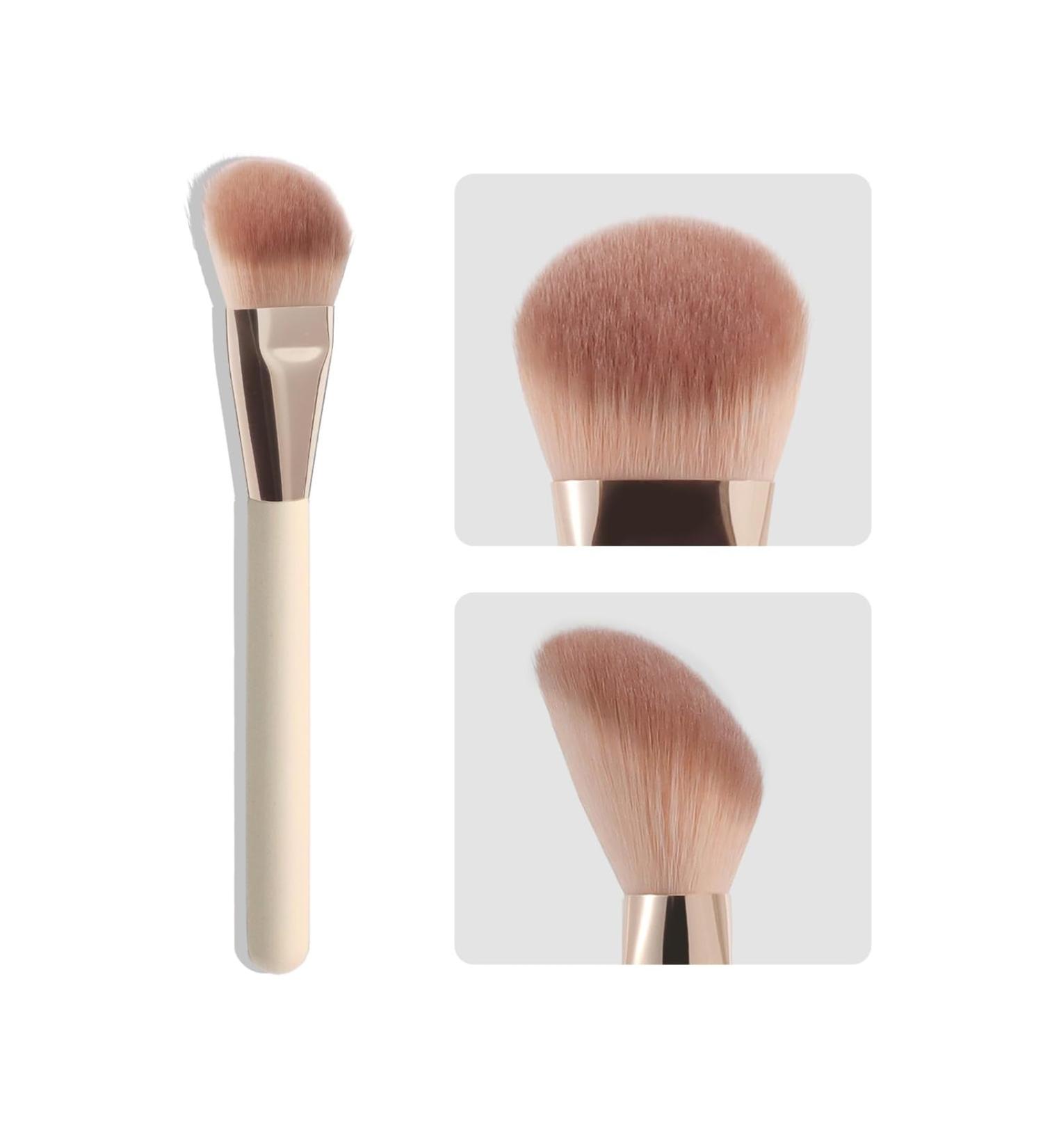 Moguri Multitasking Face Brush Angled Foundation Brush for Liquid Cream Make-Up Contour Blush Bronzer Highlight Make-Up Angled Face Make Up Tool - Buy Online on SooperMarket.com