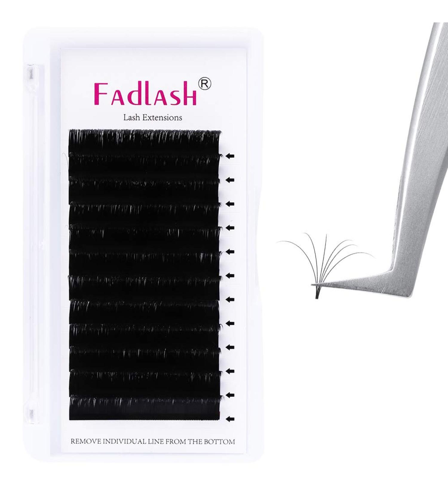 Fadlash Easy Fan Lashes D Curl 0.05 21mm | Self Fanning Russian Eyelash Extensions - Buy Online on SooperMarket.com