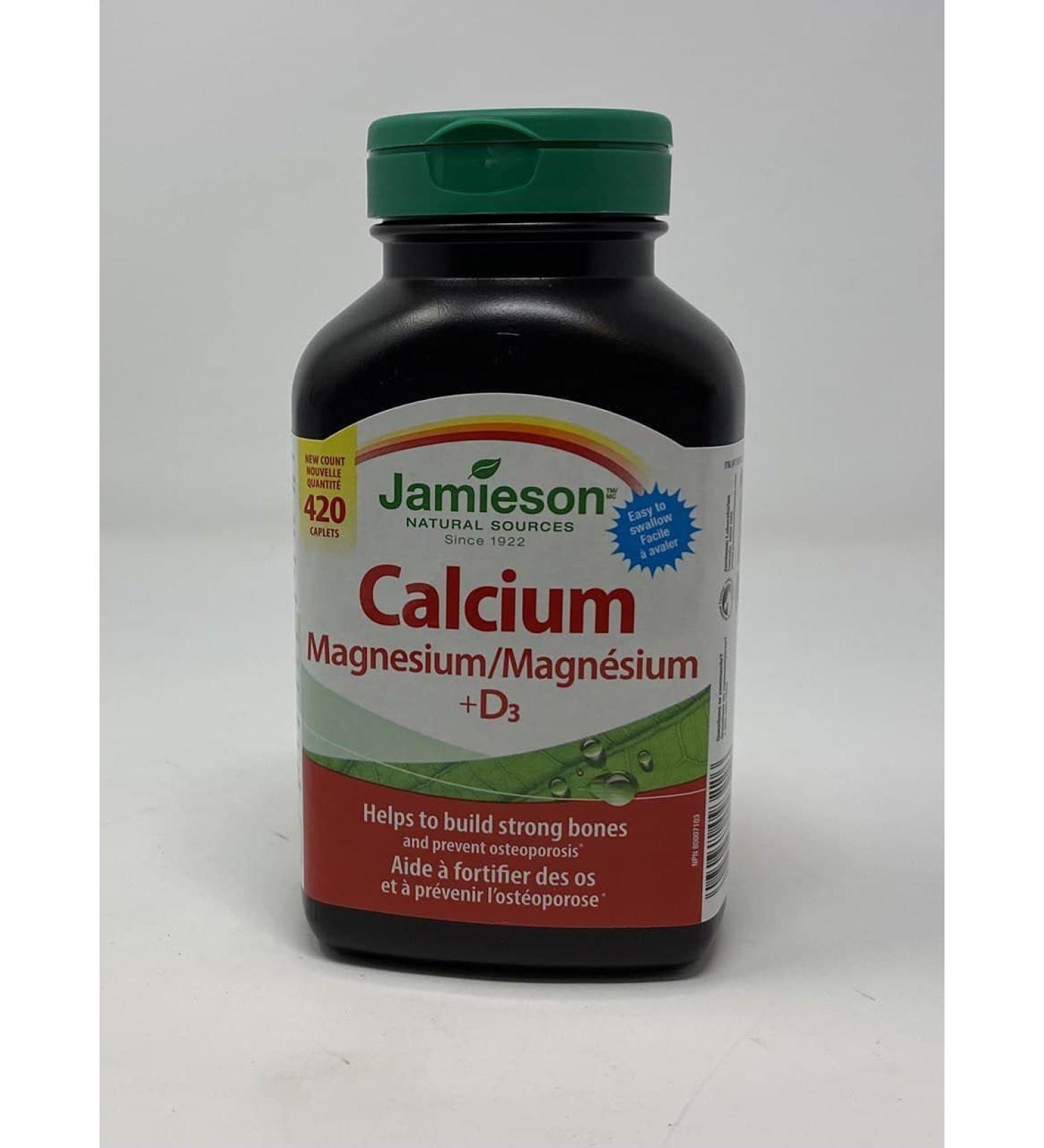 Jamieson Calcium Magnesium W/Vitamin D (365 Caplets) 365 Count
