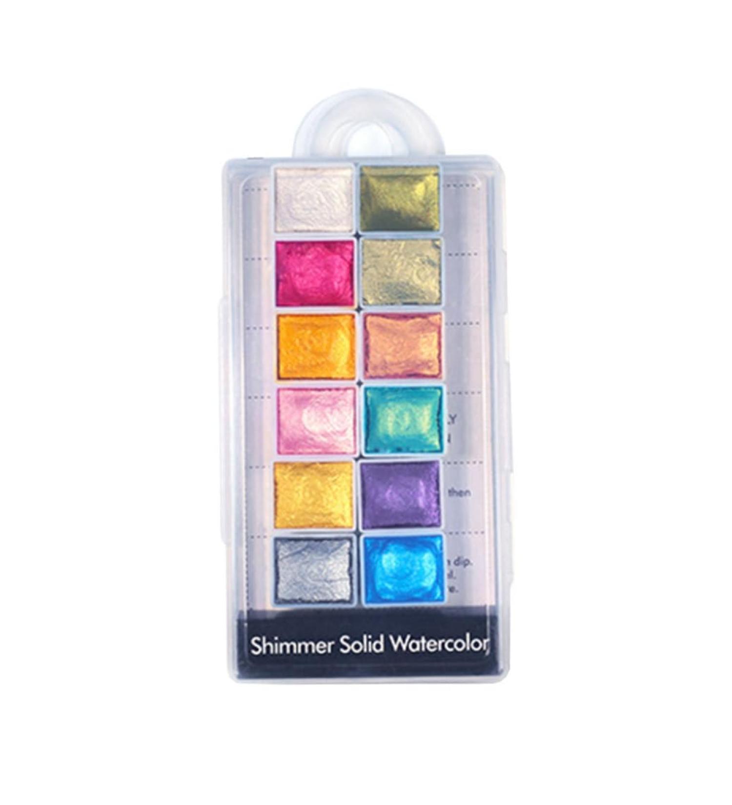 Nail Shiimmer Powder Manicure Solid Pearlescent Pigment Nail Art Dyeing Powder 12Colors nail chrome powder - Buy Online on SooperMarket.com