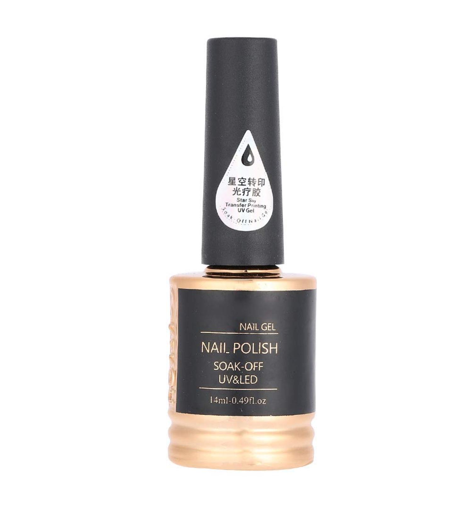 Nail Transfer Adhesive 14ml - Nail Art Glue for Gel Manicures - Transfer Foil Sticker Adhesive for Salons & Home Use - Buy Online on SooperMarket.com