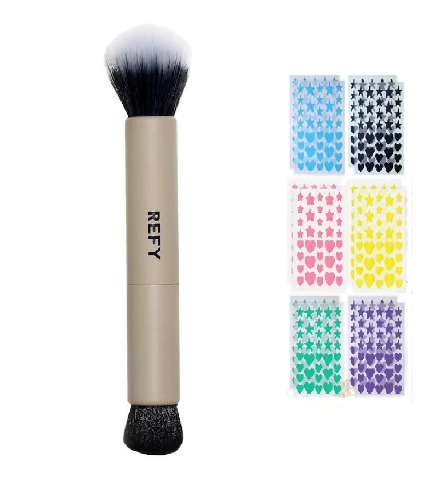 R.E.F.Y Duo Face Brush & Acne Patch Set | Tea Tree Oil Facial Water Gel - International Shipping Available - Buy Online on SooperMarket.com