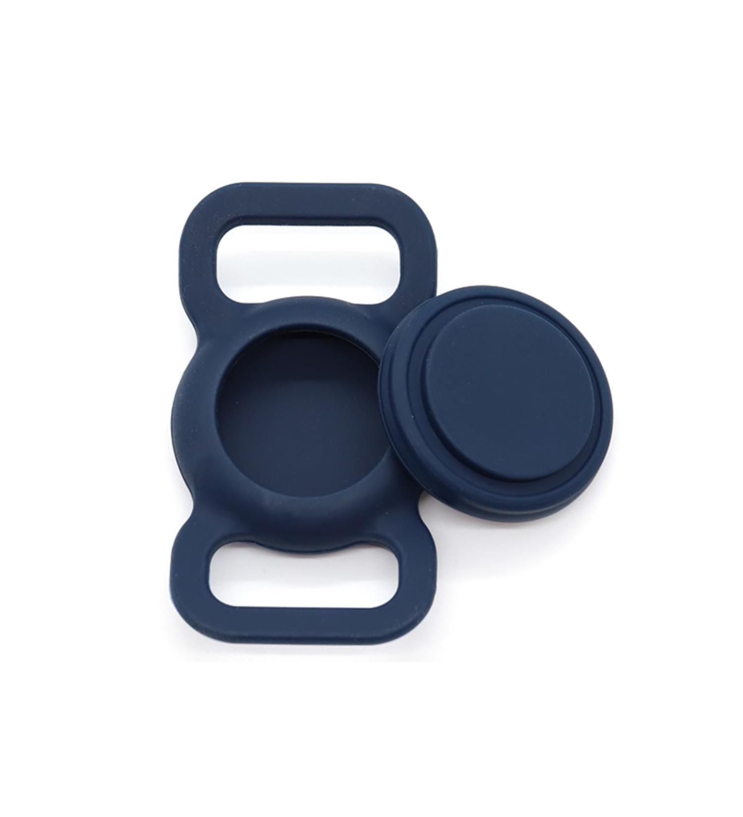 Airtag Dog Collar Holder - Silicone Anti-Lost GPS Tracker Accessories for Pets | Blue-Green Design - Buy Online on SooperMarket.com