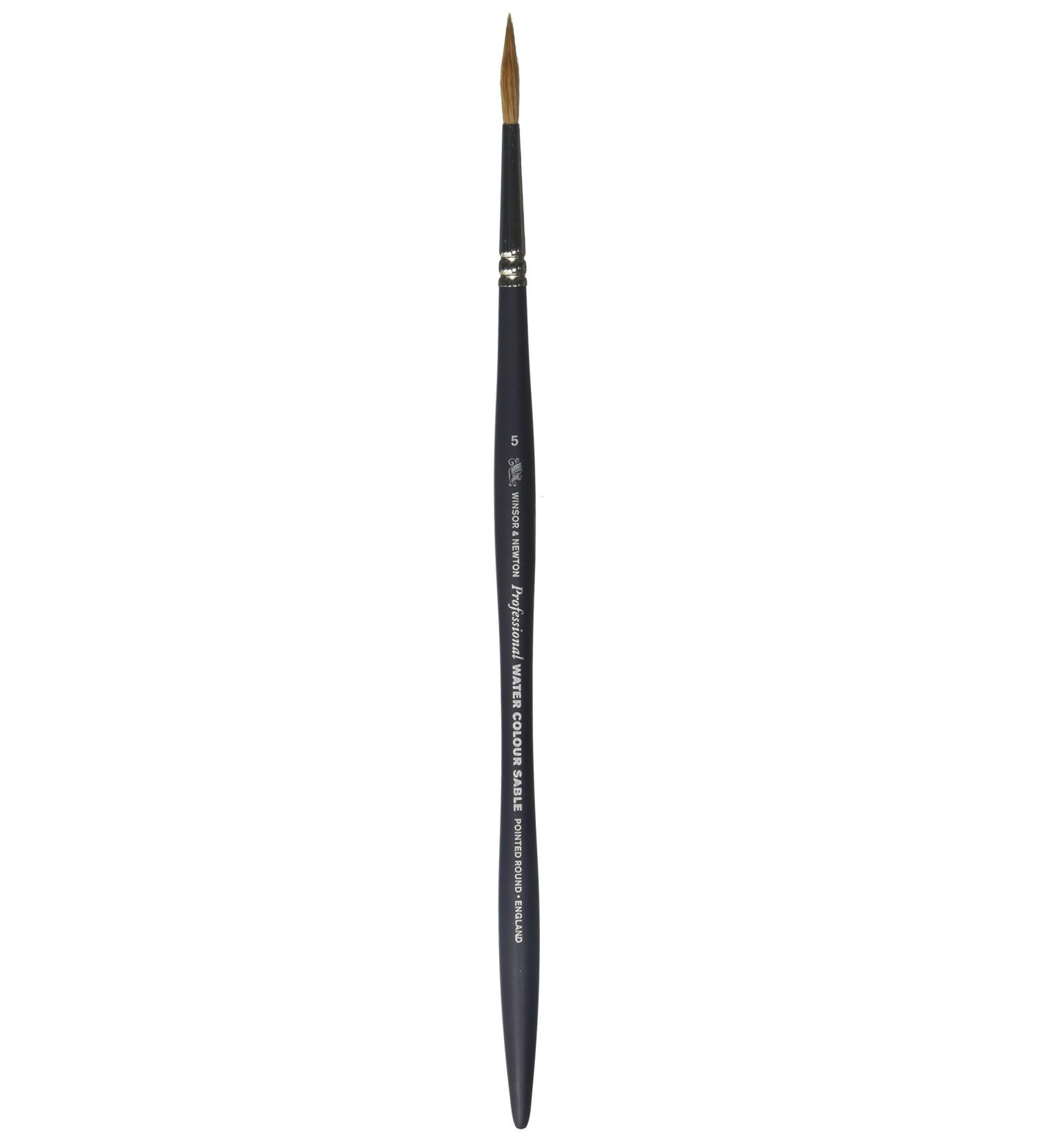 Winsor & Newton Professional Watercolor Sable Brush-Pointed Round #5 - Buy Online on SooperMarket.com