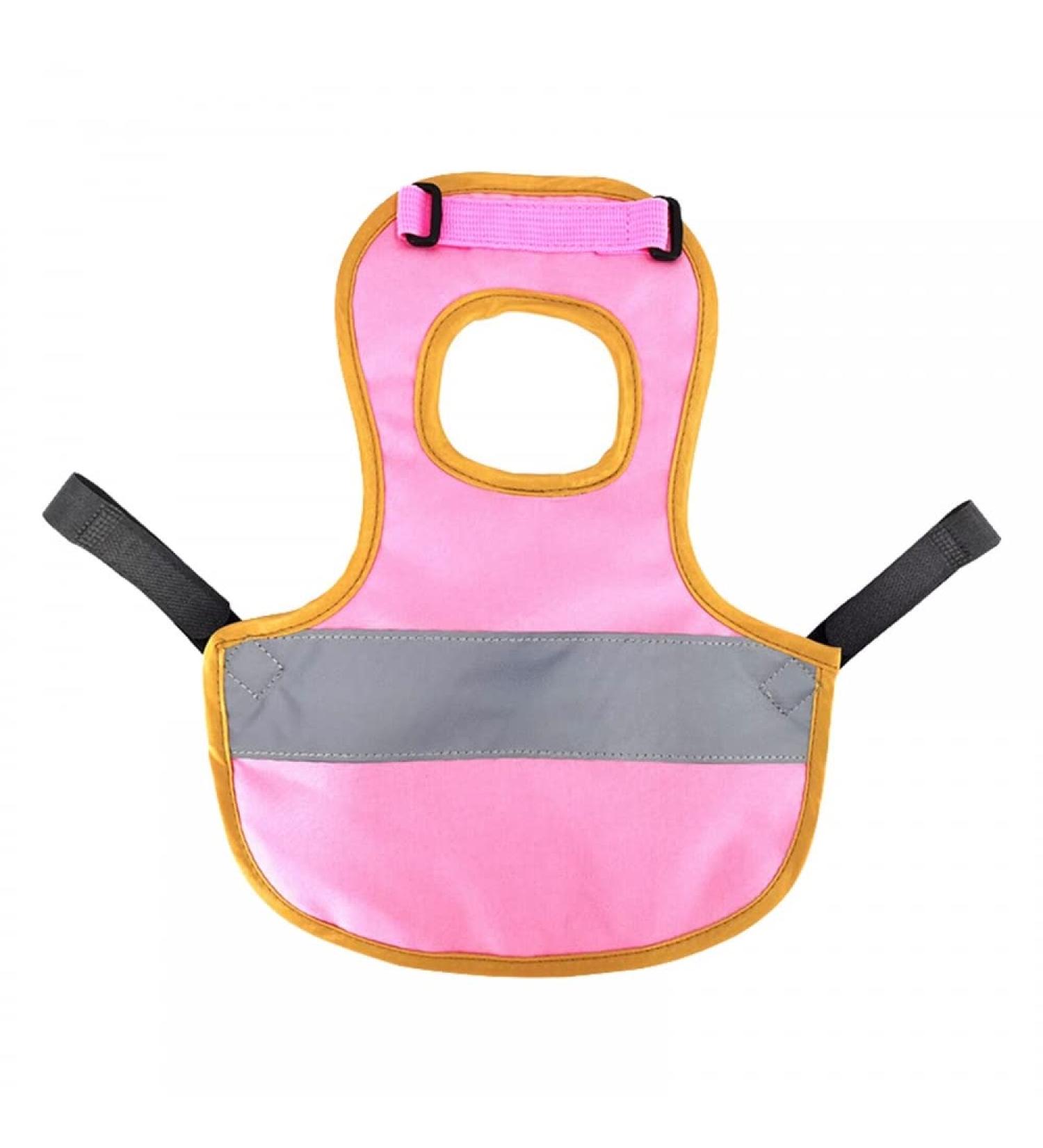 Buy Dongker Waterproof Chicken Vest - Reflective Saddle for Hens & Ducks | Adjustable Pet Safety Apparel in Pink - Buy Online on SooperMarket.com