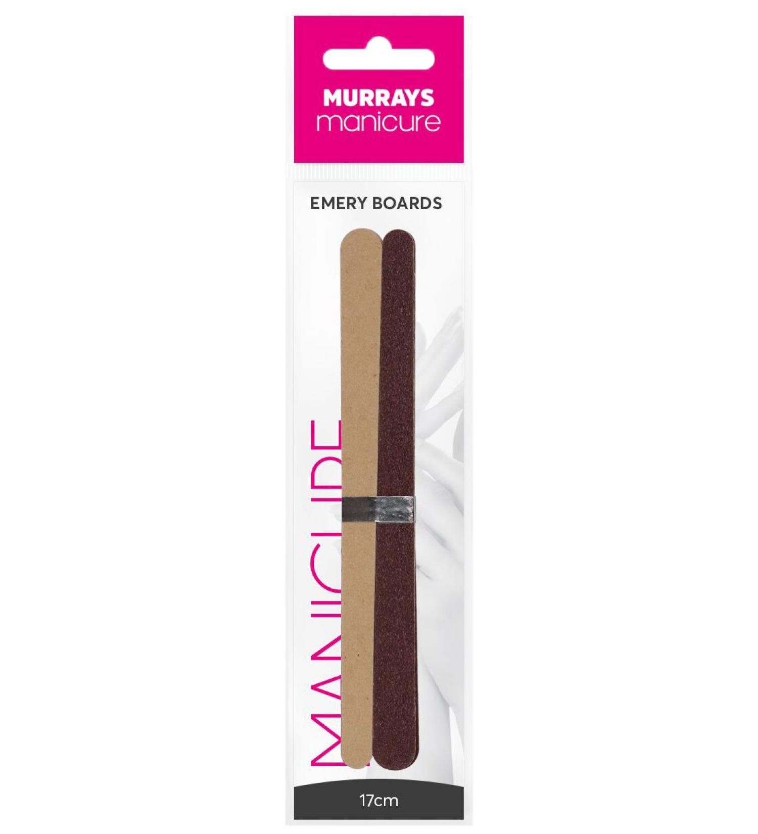 Murrays Manicure Double-Sided Emery Boards 17 cm Pack of 6 - Buy Online on SooperMarket.com