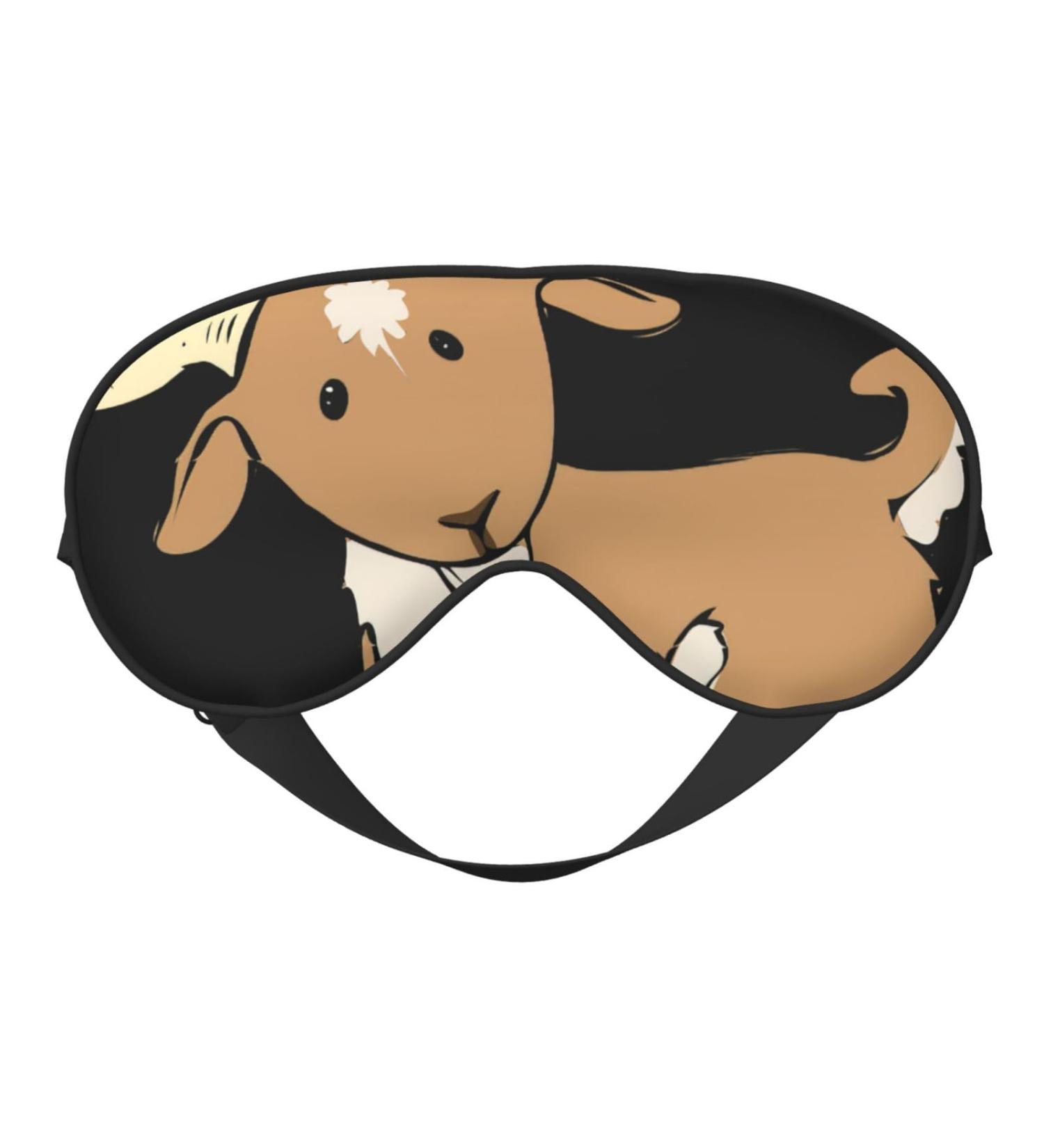 SSIMOO Brown Goat Soft Sleep Eye Mask - Breathable Eye Patch for Women | Ideal for Travel & Relaxation - Buy Online on SooperMarket.com