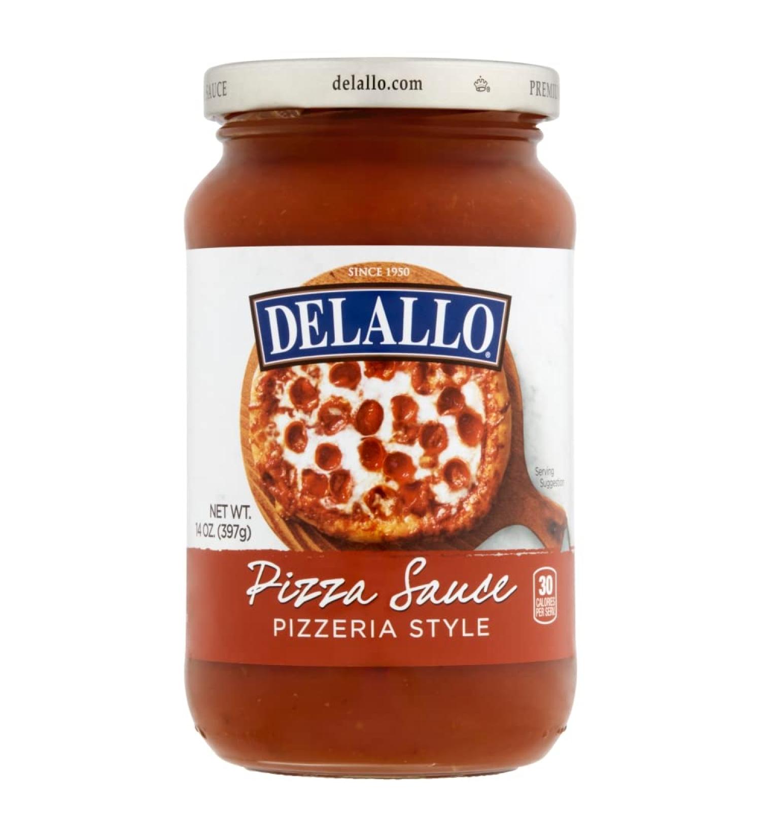 DeLallo Classic Pizzeria-Style Pizza Sauce 14oz Jar - 12-Pack | Authentic Italian Flavor - Buy Online on SooperMarket.com