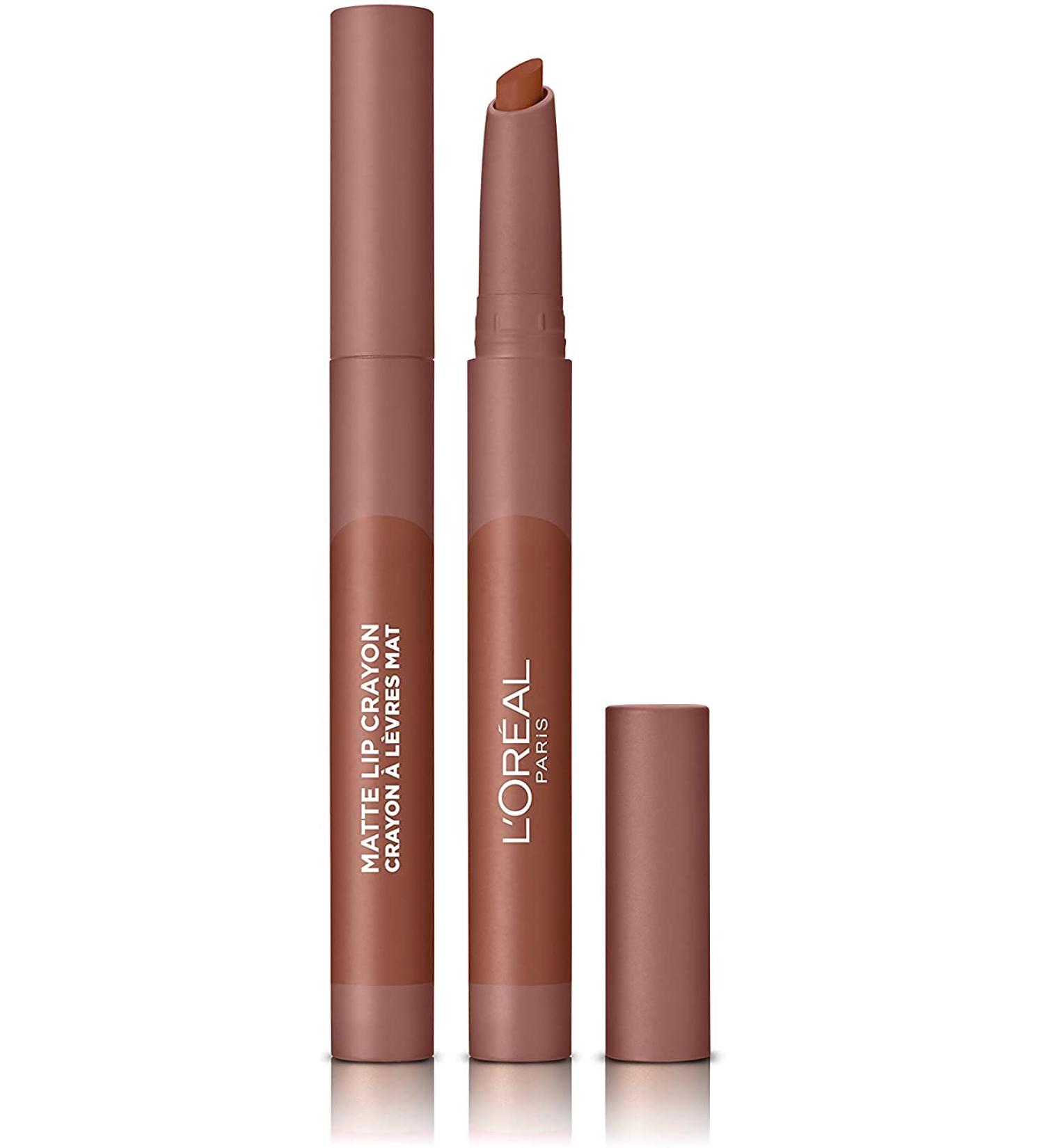 L'Oreal Paris Infallible Very Matte Lip Crayon Lipstick Smudge Proof Nude Lipstick 104 Tres Sweet 1 kg 104 Tres Sweet 1 count (Pack of 1) - Buy Online on SooperMarket.com