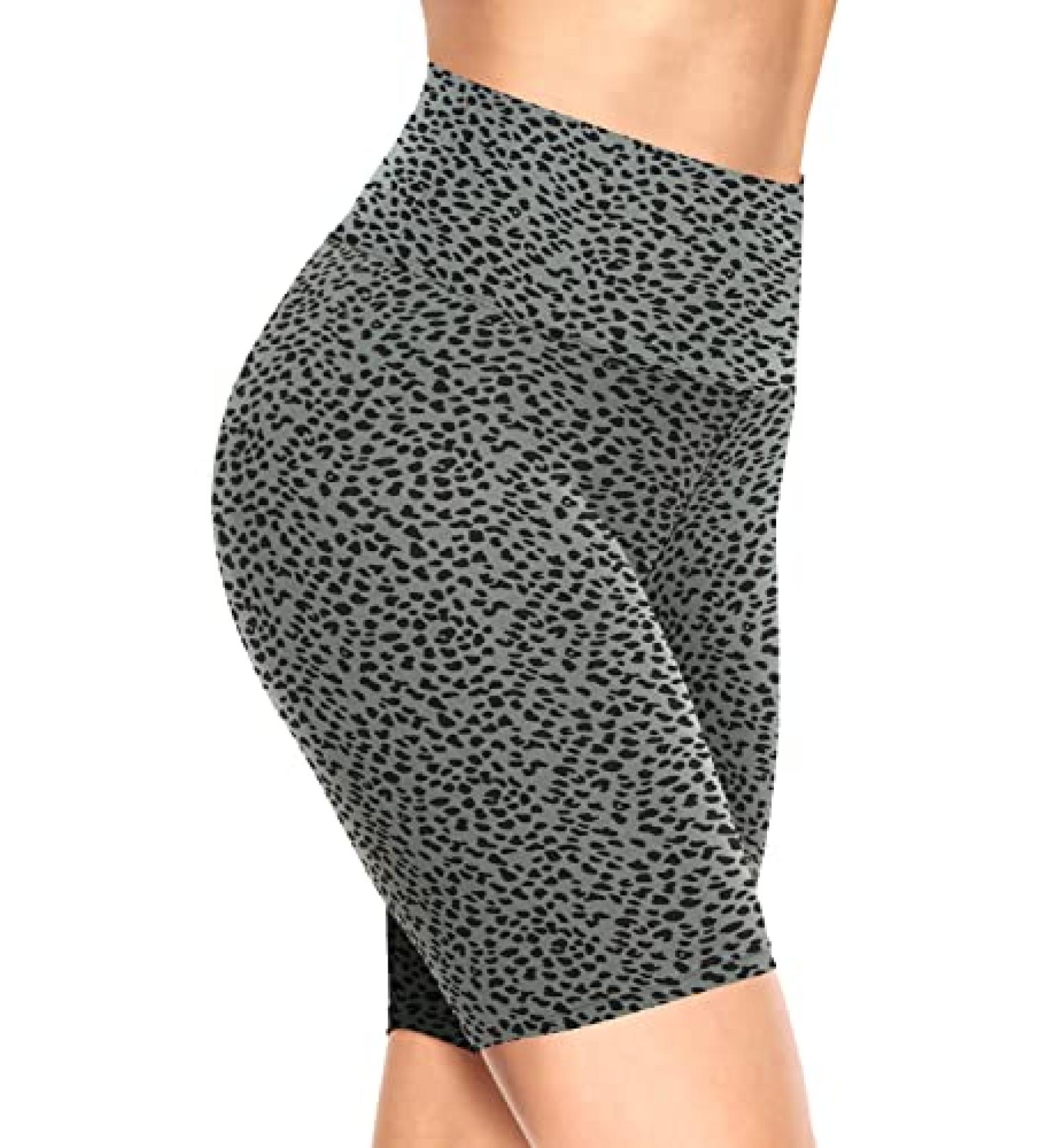 TNNZEET Printed High Waisted Biker Shorts for Women - Bean Green Leopard - Large-X-Large - Buy Online on SooperMarket.com